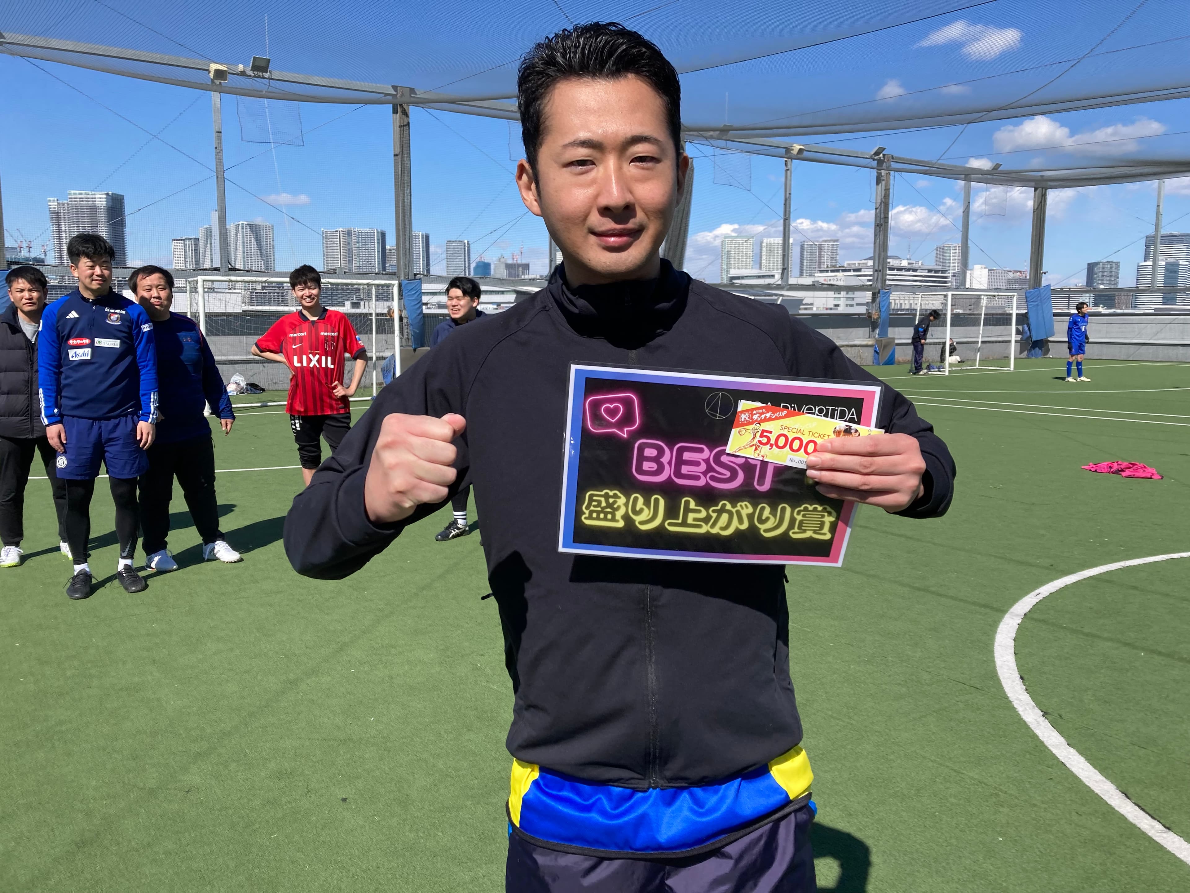 2025年2月24日 有明 BUDDYスポーツアリーナ 屋上人工芝コート フットサル 大会風景