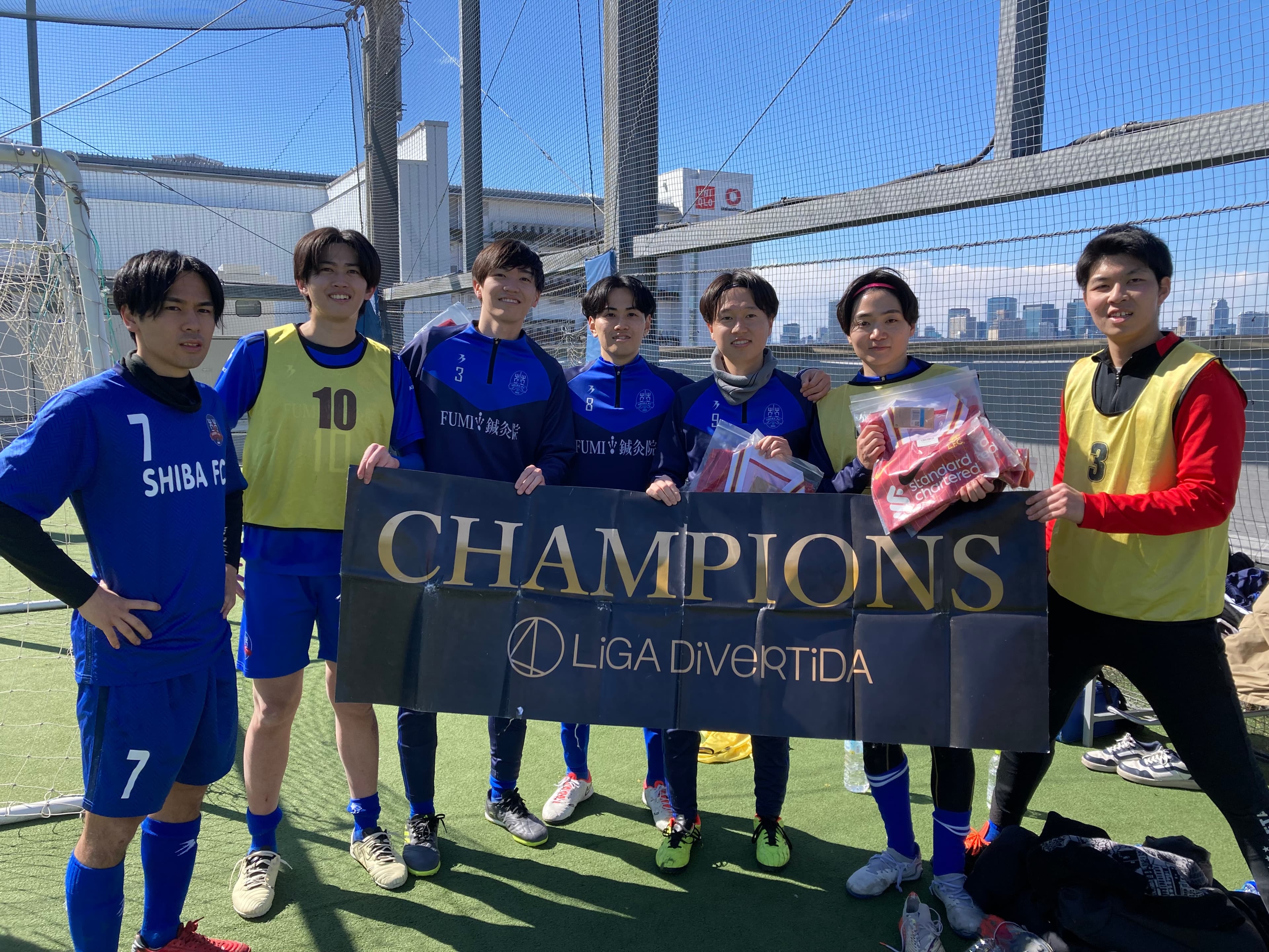 2025年2月24日 有明 BUDDYスポーツアリーナ 屋上人工芝コート フットサル 表彰