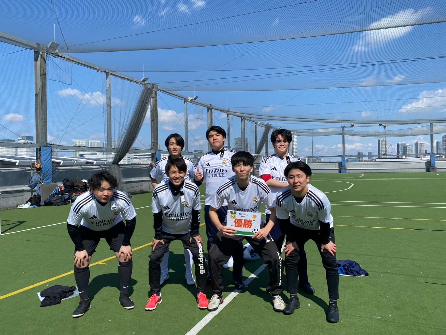 2025年3月9日 有明 BUDDYスポーツアリーナ 屋上人工芝コート フットサル 大会風景