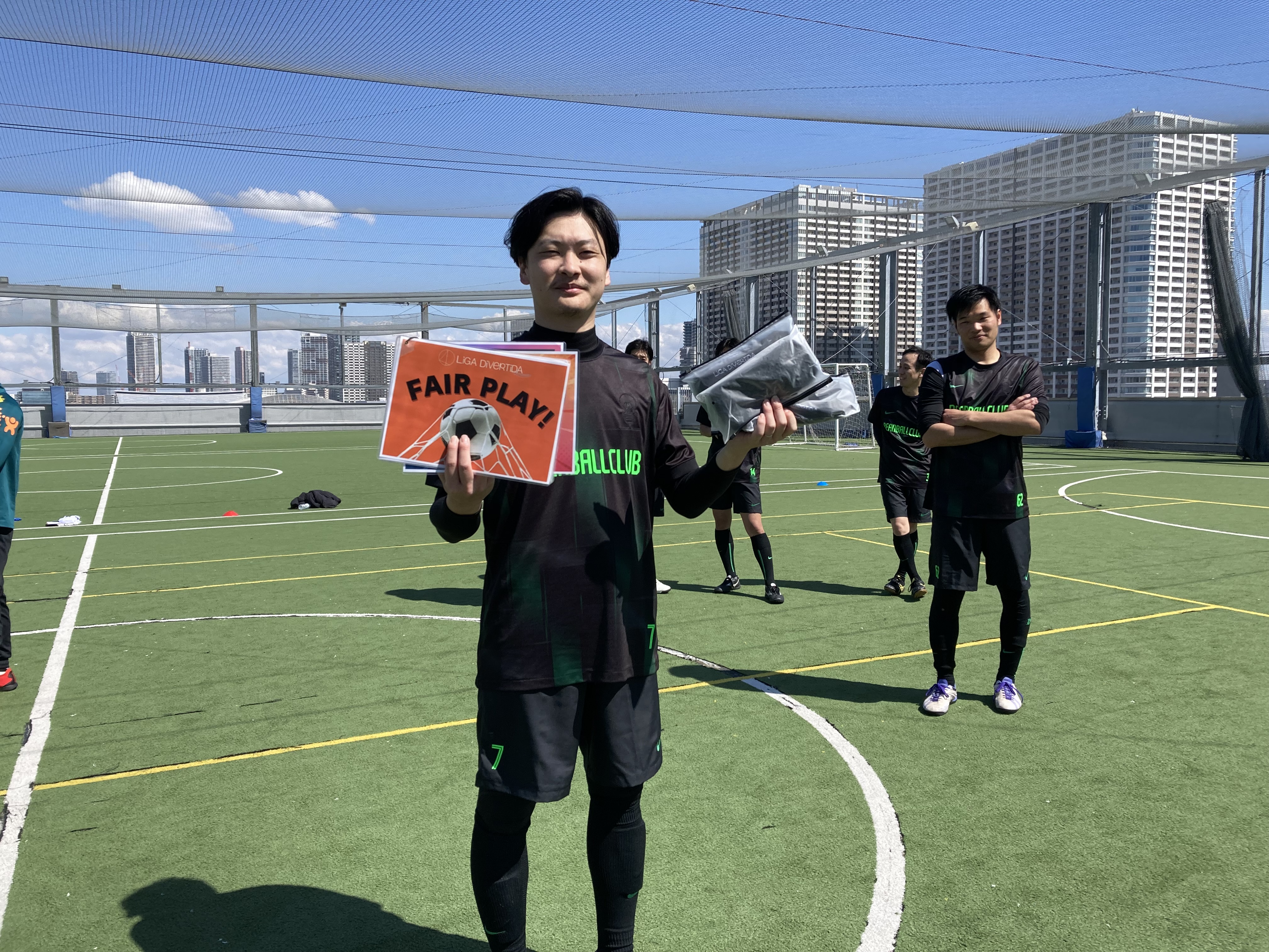 2025年3月20日 有明 BUDDYスポーツアリーナ 屋上人工芝コート フットサル 大会風景