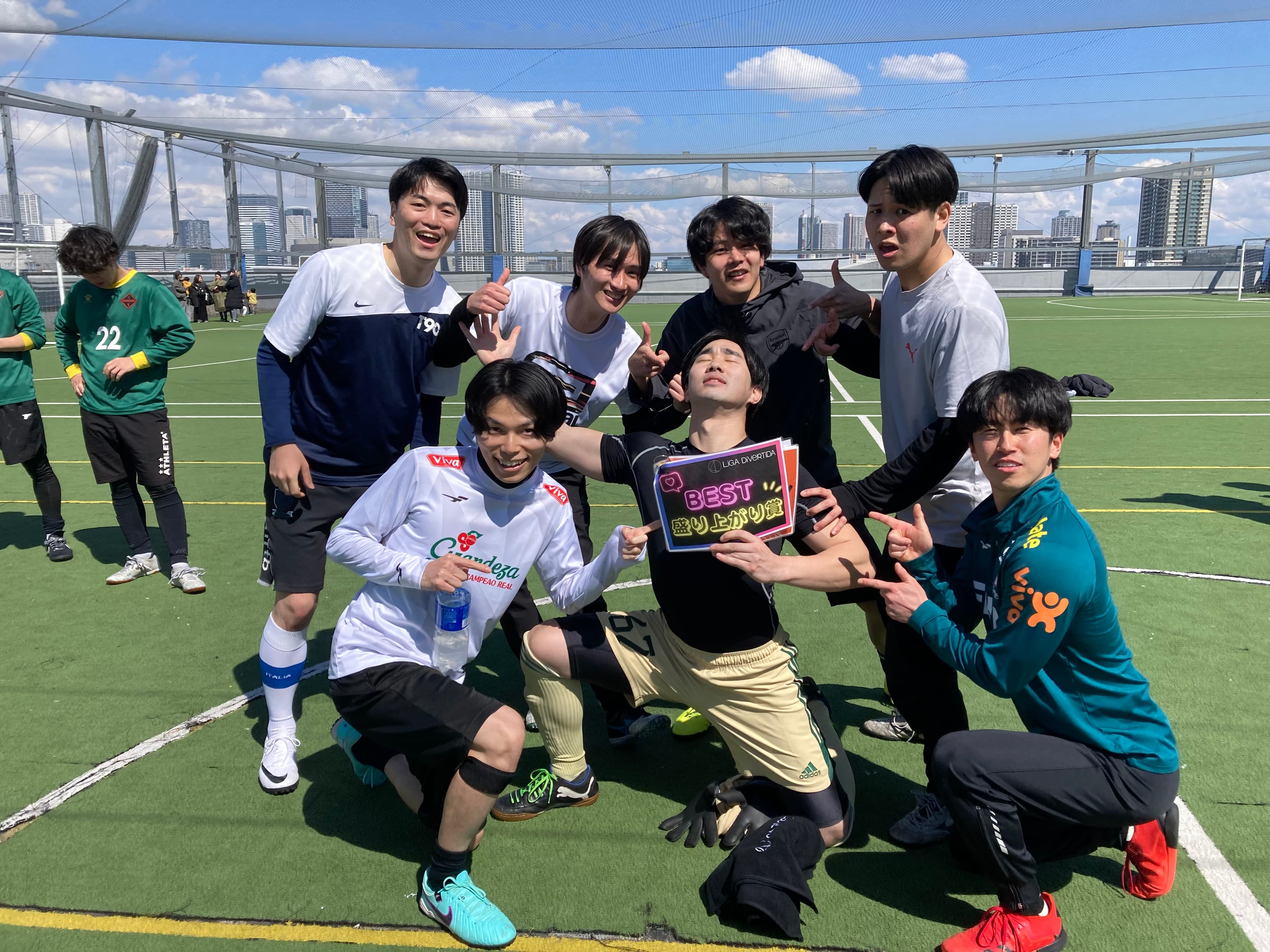 2025年3月20日 有明 BUDDYスポーツアリーナ 屋上人工芝コート フットサル 大会風景
