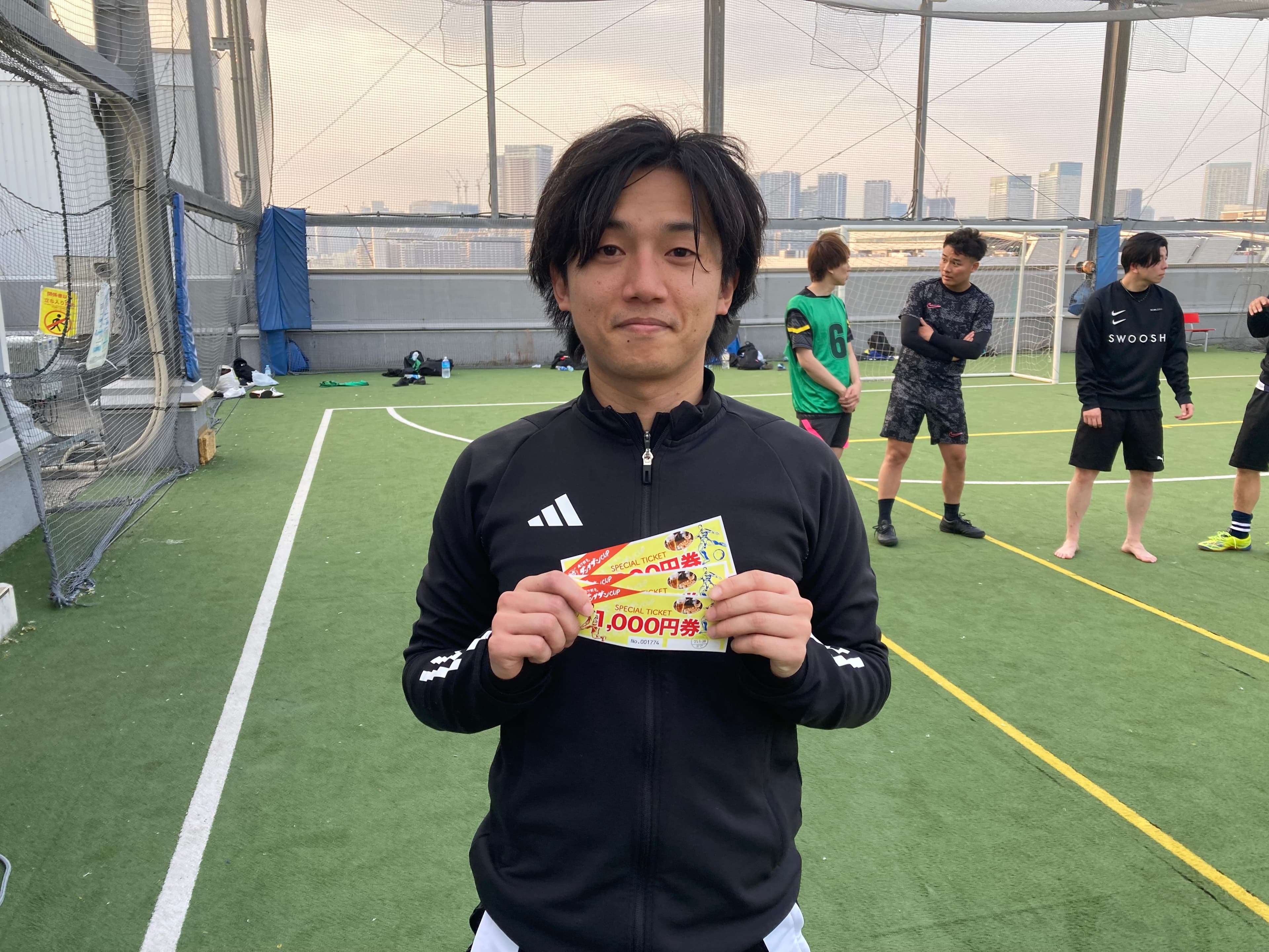 2025年3月23日 有明 BUDDYスポーツアリーナ 屋上人工芝コート フットサル 大会風景