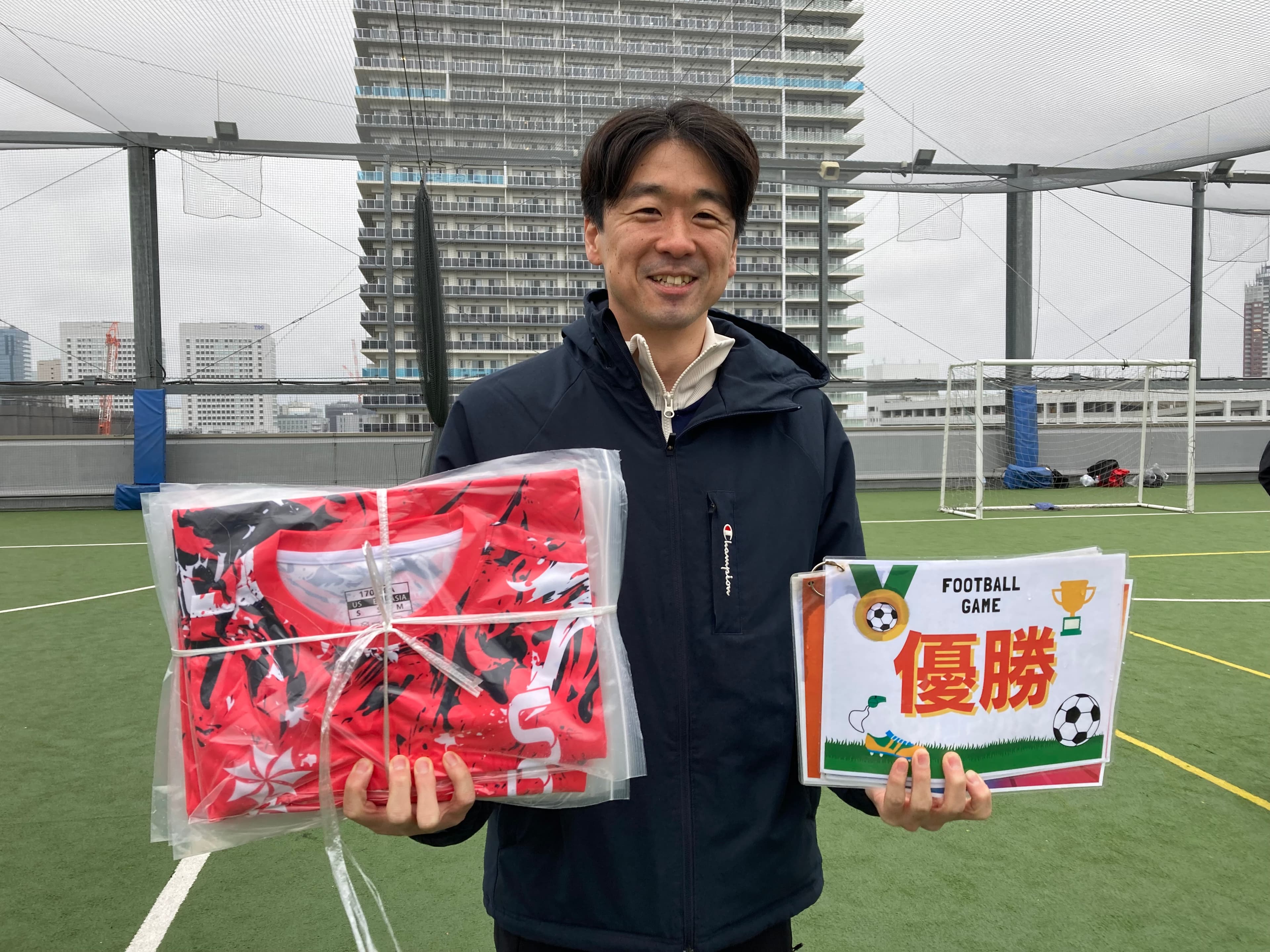2025年3月29日 有明 BUDDYスポーツアリーナ 屋上人工芝コート フットサル 大会風景