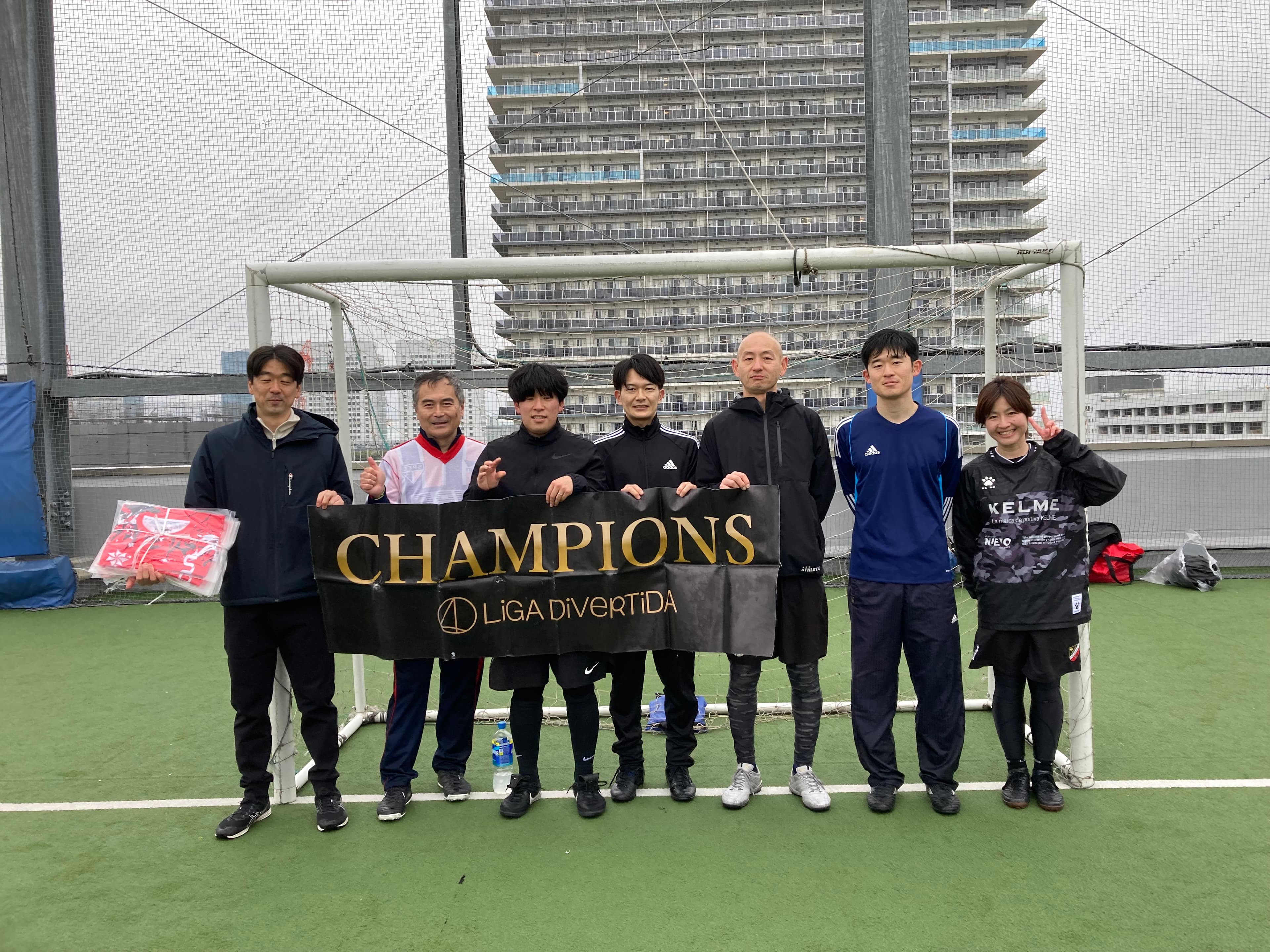 2025年3月29日 有明 BUDDYスポーツアリーナ 屋上人工芝コート フットサル 表彰