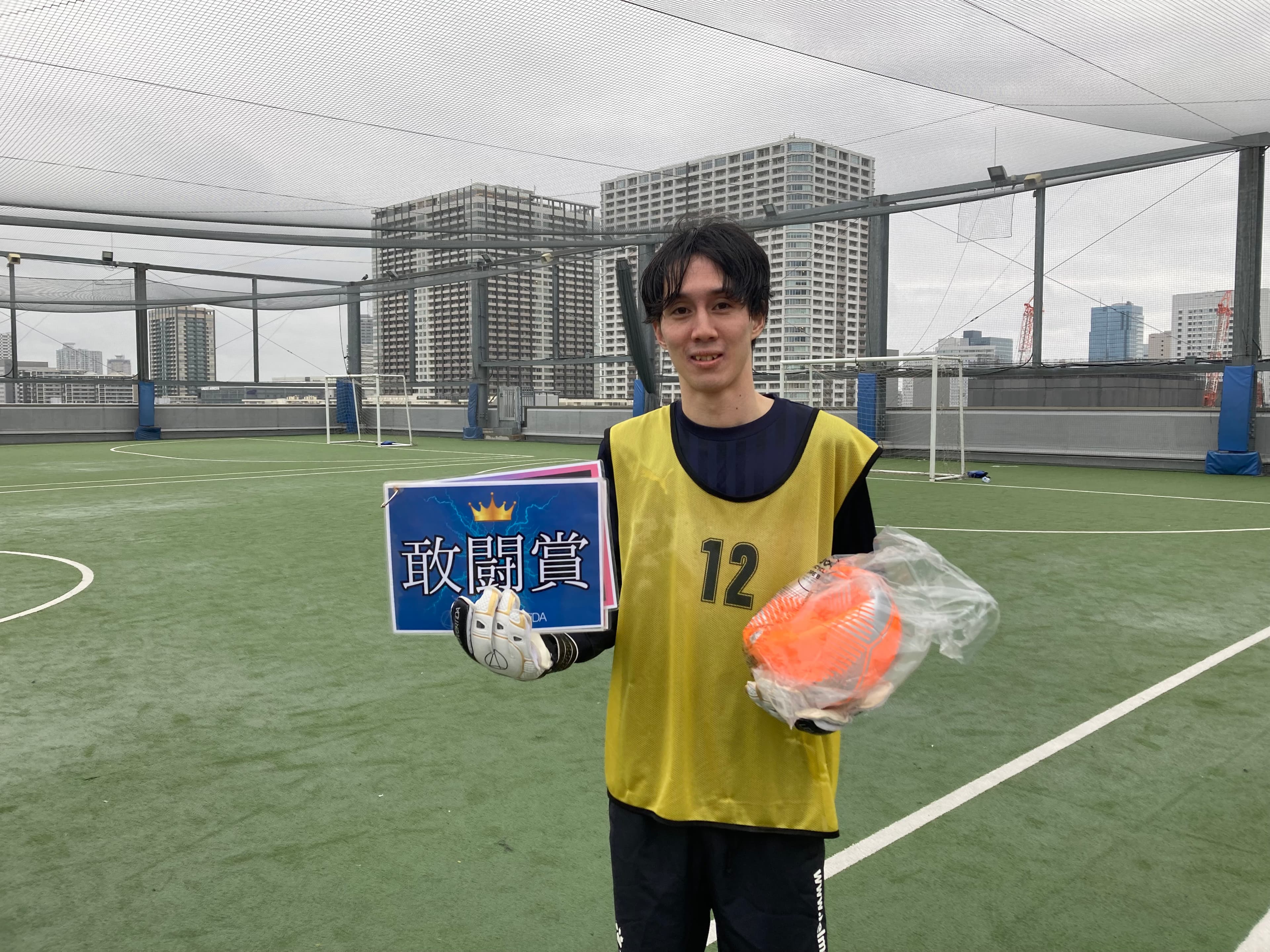 2025年4月13日 有明 BUDDYスポーツアリーナ 屋上人工芝コート フットサル 大会風景