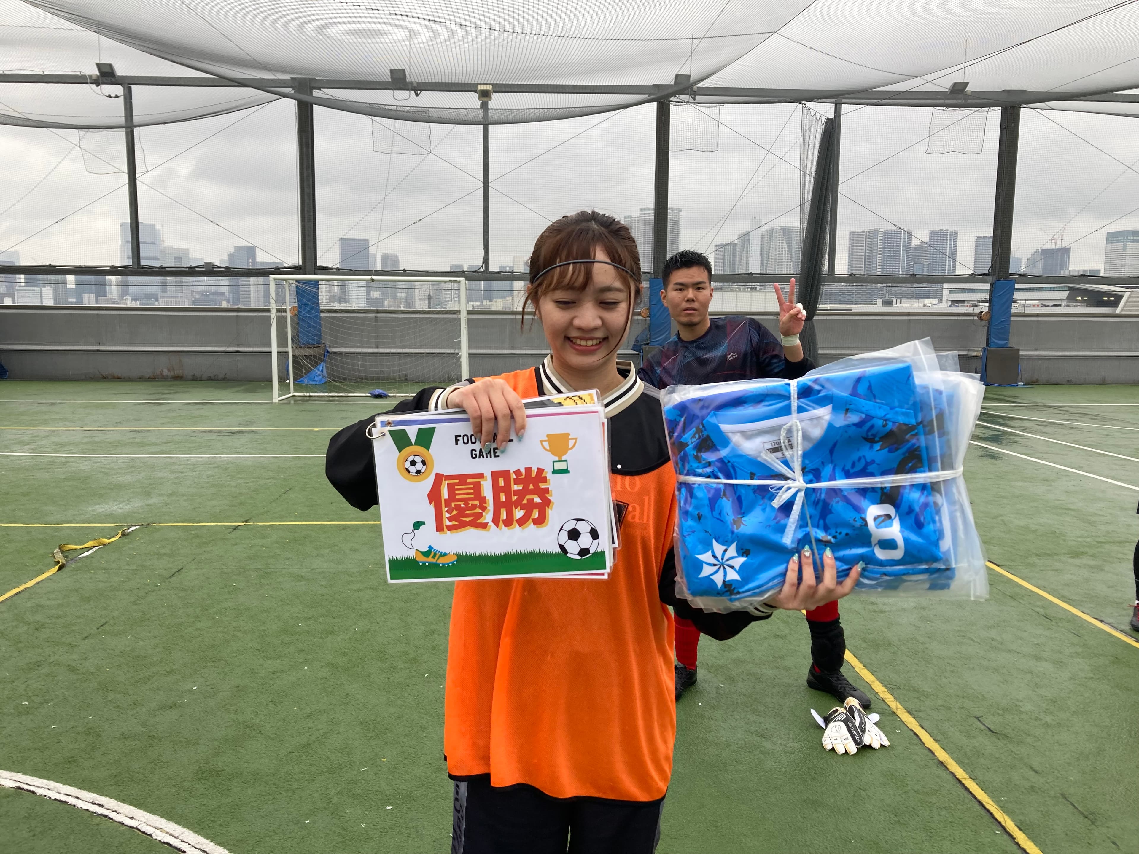 2025年4月13日 有明 BUDDYスポーツアリーナ 屋上人工芝コート フットサル 大会風景