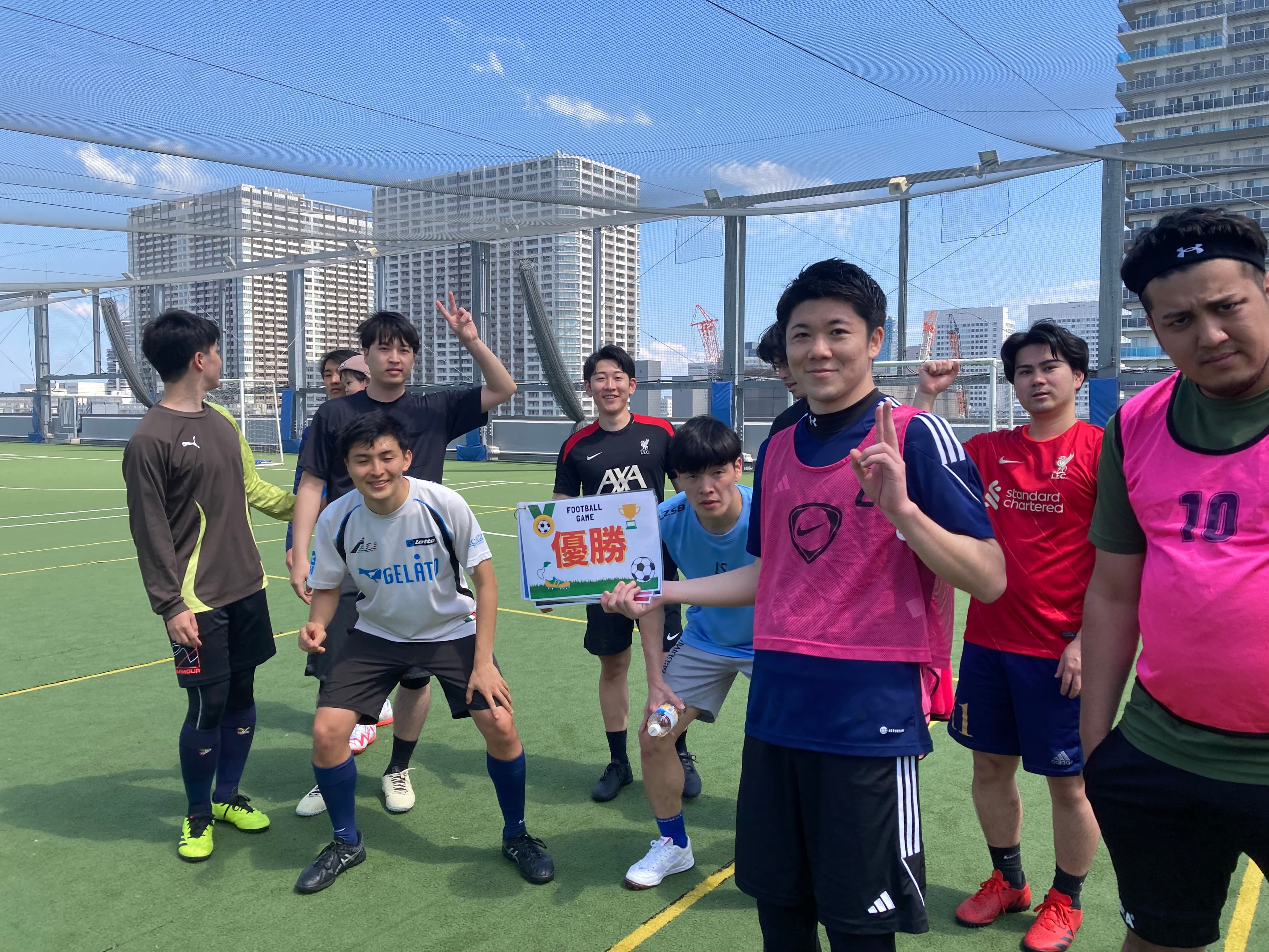 2025年4月29日 有明 BUDDYスポーツアリーナ 屋上人工芝コート フットサル 大会風景