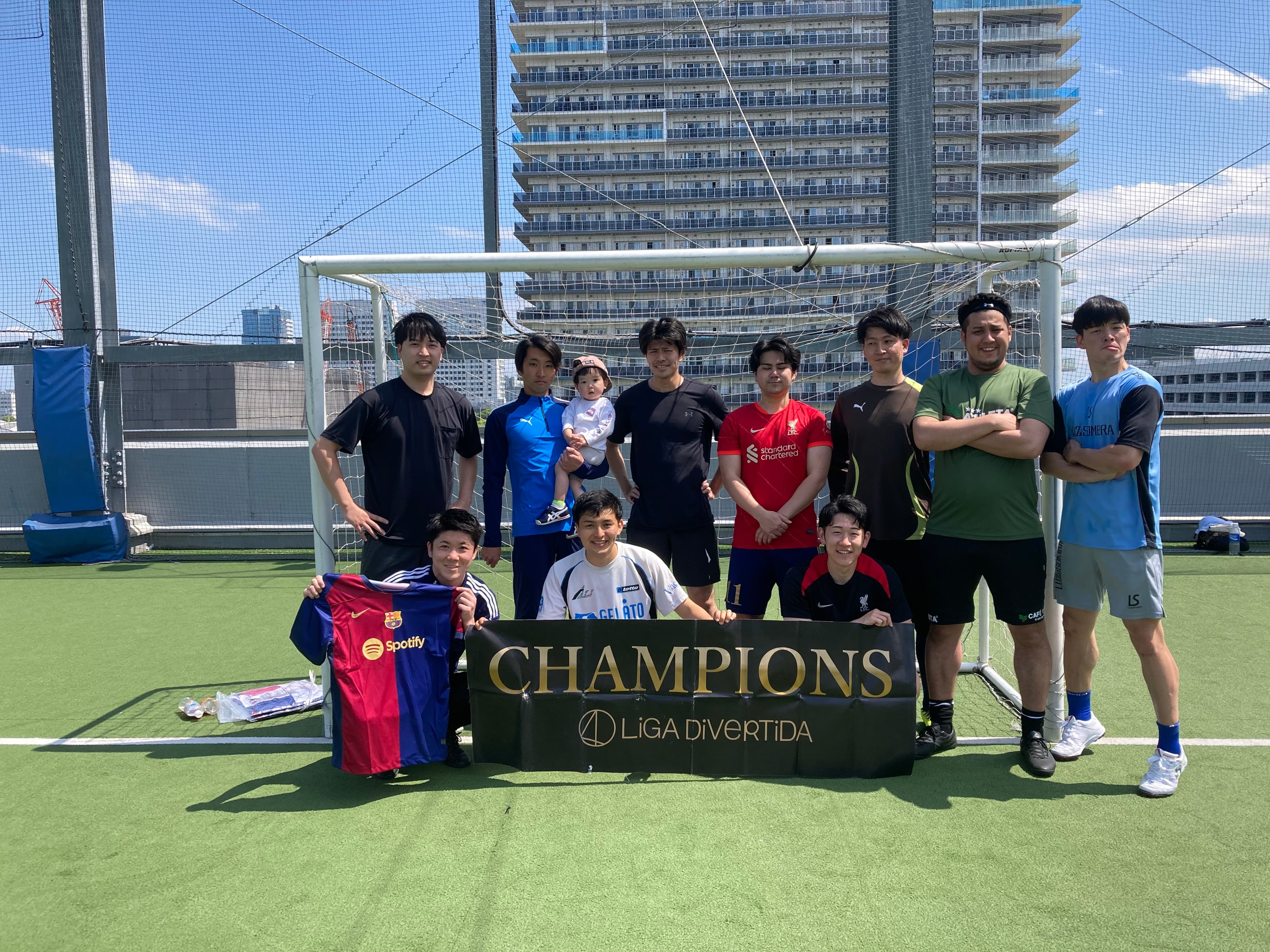 2025年4月29日 有明 BUDDYスポーツアリーナ 屋上人工芝コート フットサル 表彰