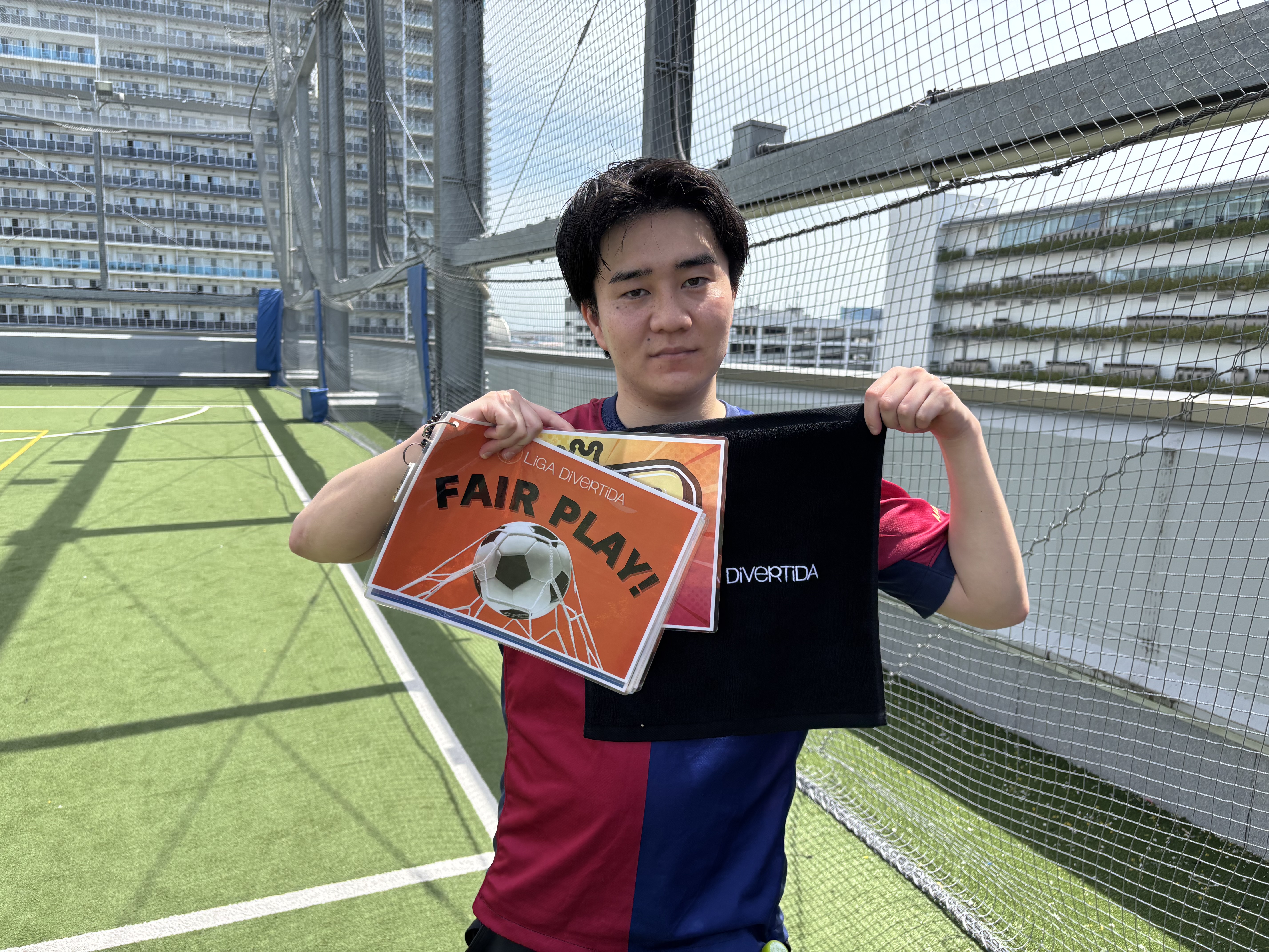 2025年5月11日 有明 BUDDYスポーツアリーナ 屋上人工芝コート フットサル 大会風景