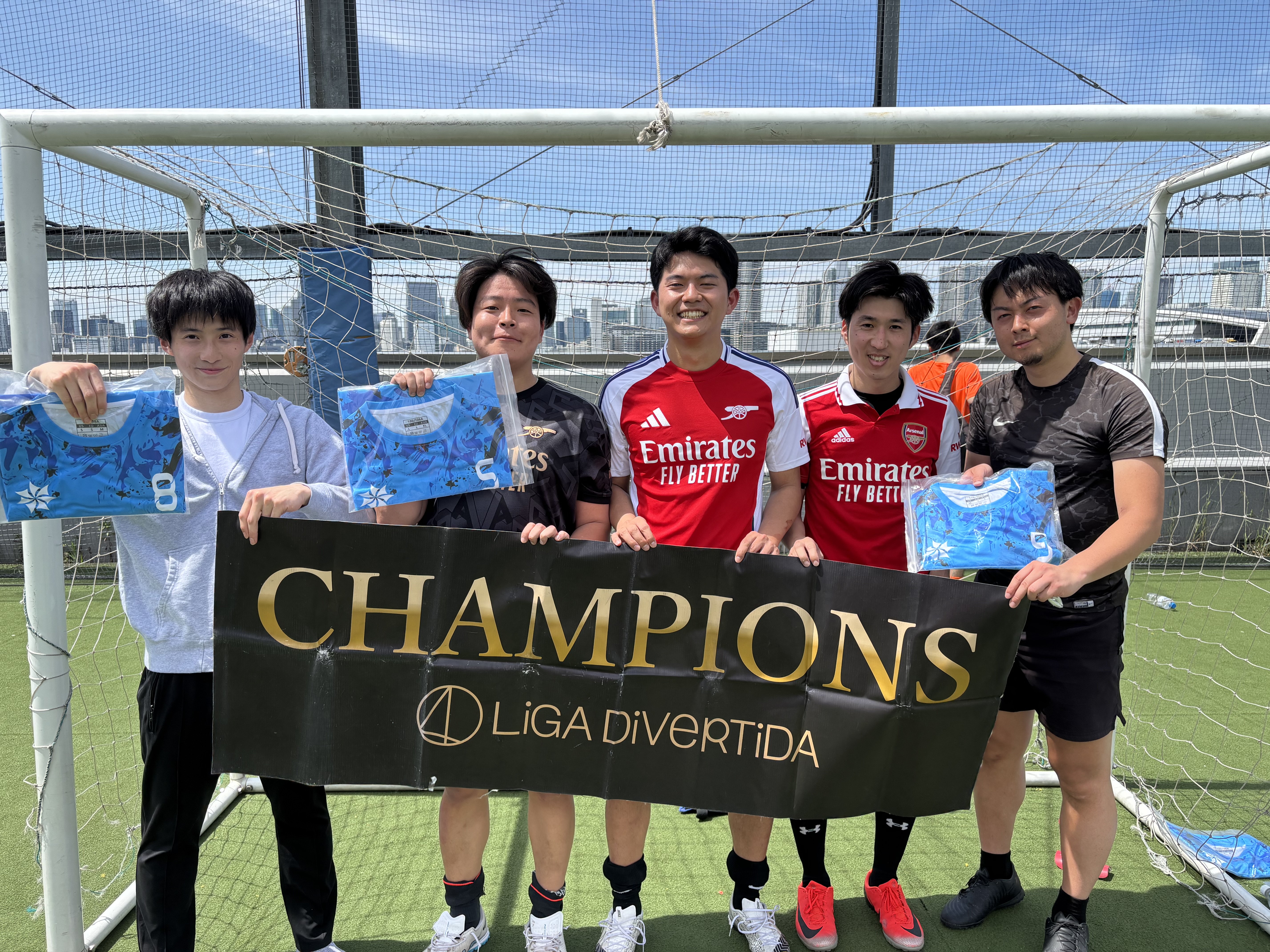 2025年5月11日 有明 BUDDYスポーツアリーナ 屋上人工芝コート フットサル 大会風景