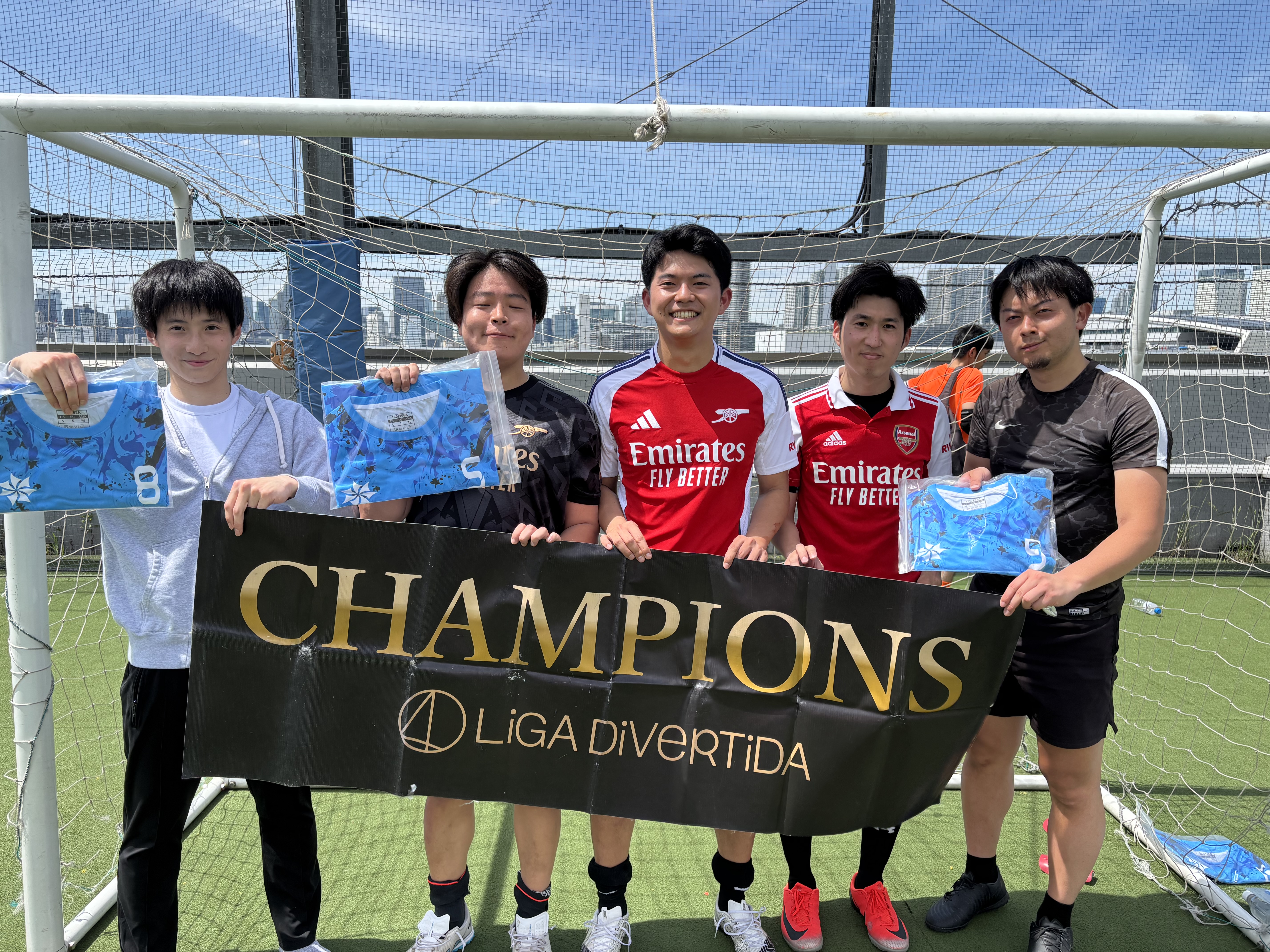 2025年5月11日 有明 BUDDYスポーツアリーナ 屋上人工芝コート フットサル 大会風景