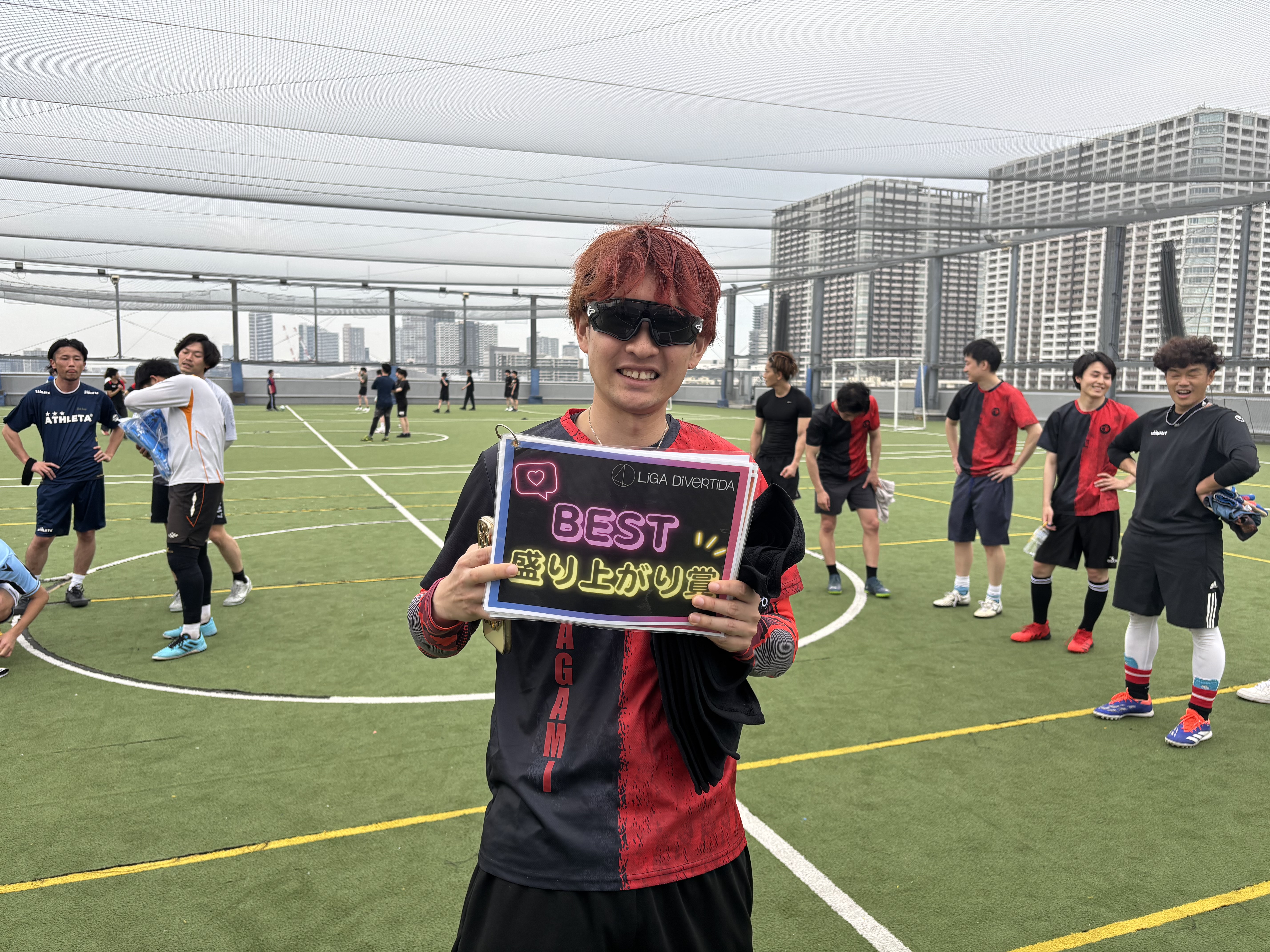 2025年5月18日 有明 BUDDYスポーツアリーナ 屋上人工芝コート フットサル 大会風景