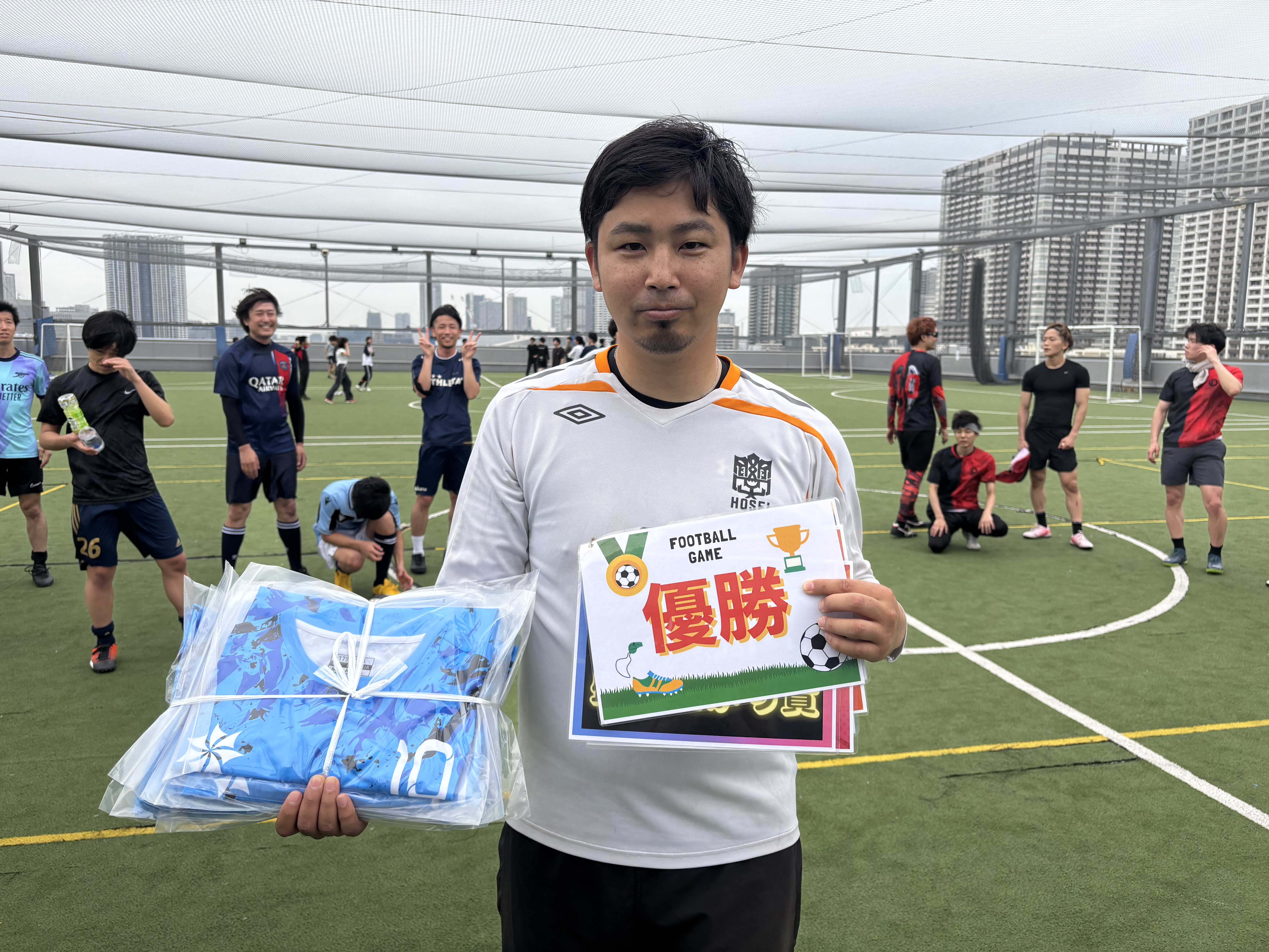 2025年5月18日 有明 BUDDYスポーツアリーナ 屋上人工芝コート フットサル 大会風景