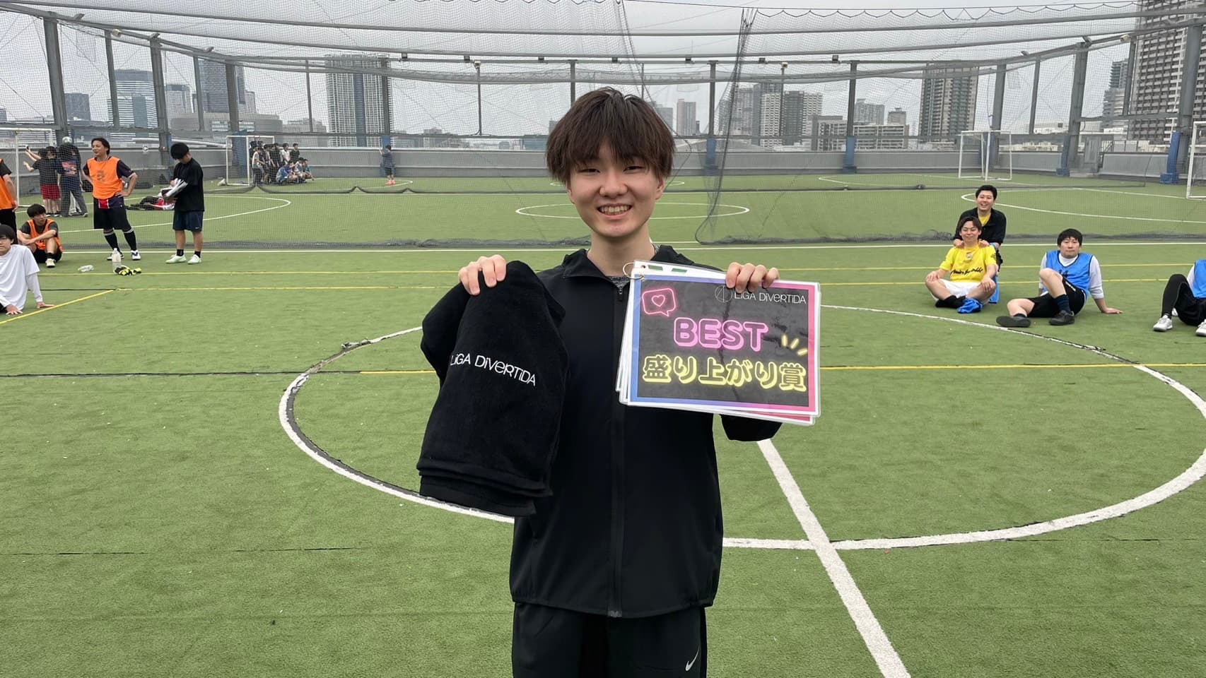 2025年5月24日 有明 BUDDYスポーツアリーナ 屋上人工芝コート フットサル 大会風景