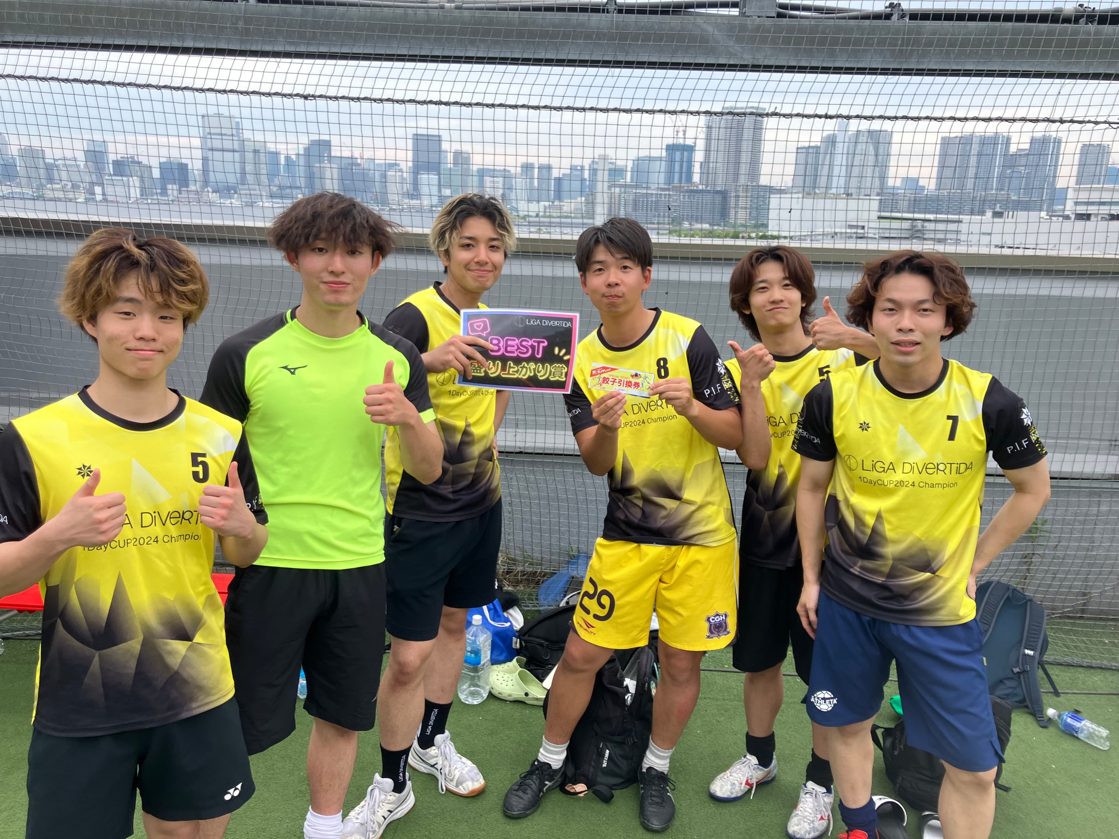 2025年6月7日 有明 BUDDYスポーツアリーナ 屋上人工芝コート フットサル 大会風景