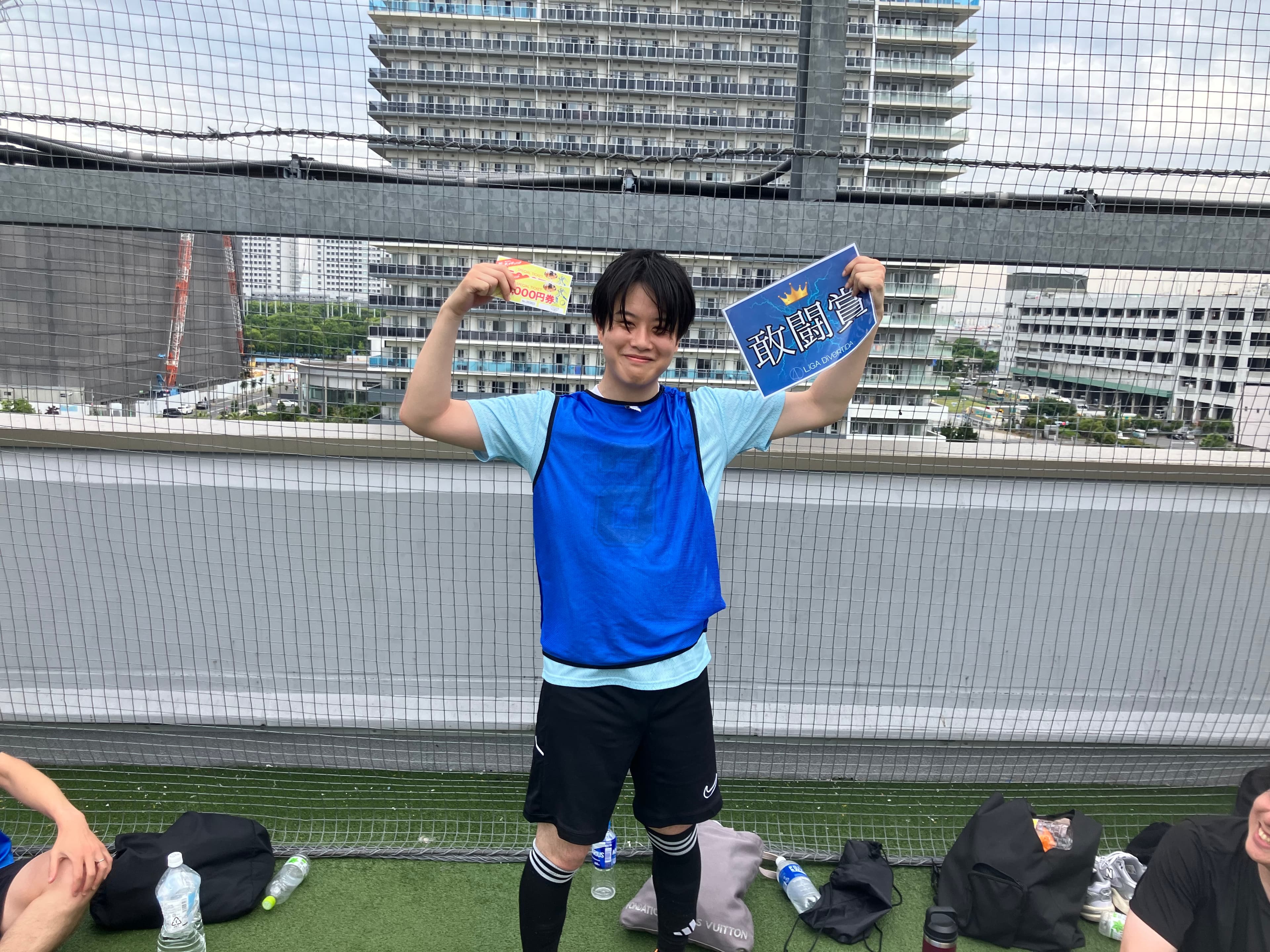 2025年6月7日 有明 BUDDYスポーツアリーナ 屋上人工芝コート フットサル 大会風景