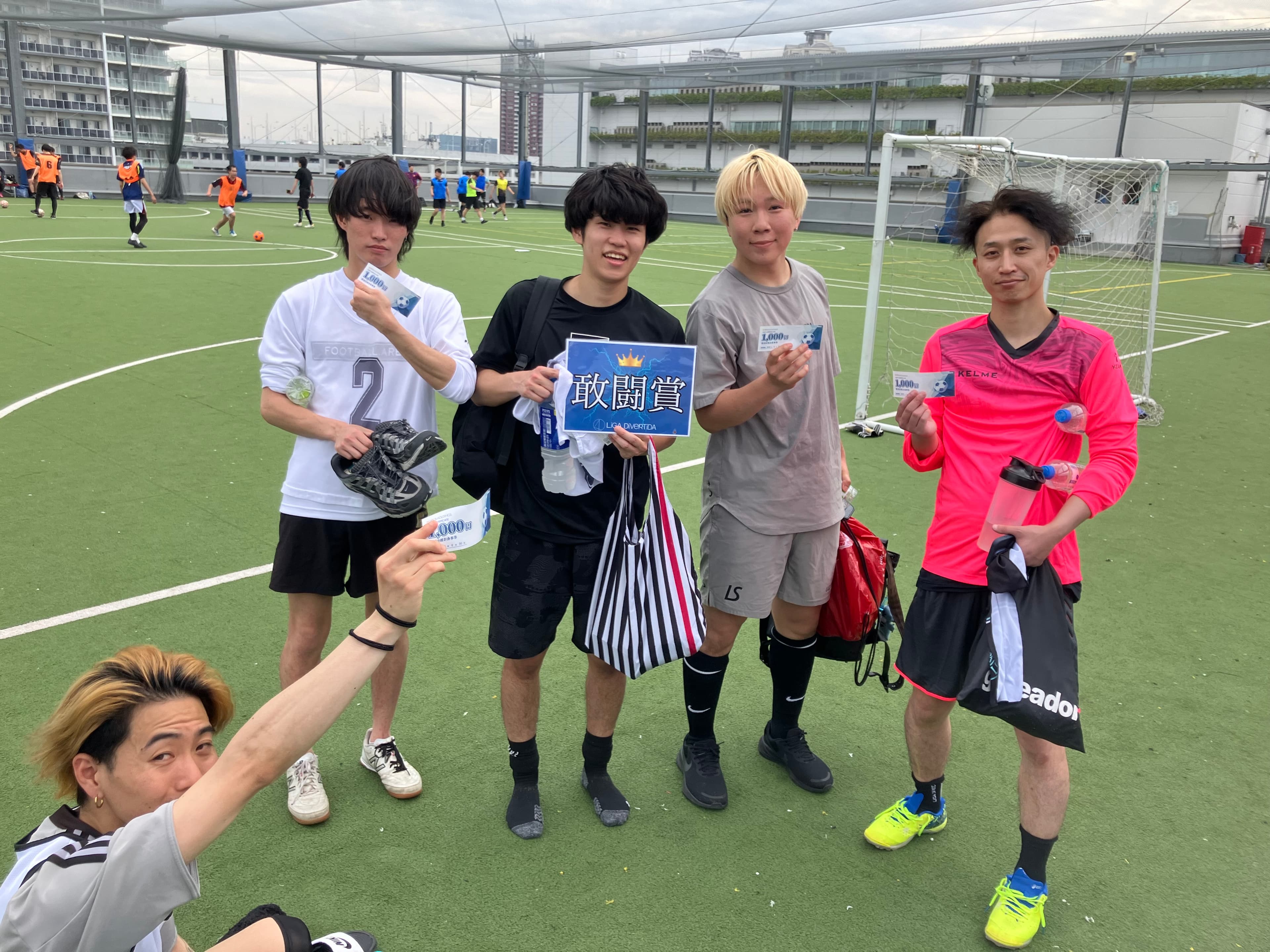 2025年6月7日 有明 BUDDYスポーツアリーナ 屋上人工芝コート フットサル 大会風景
