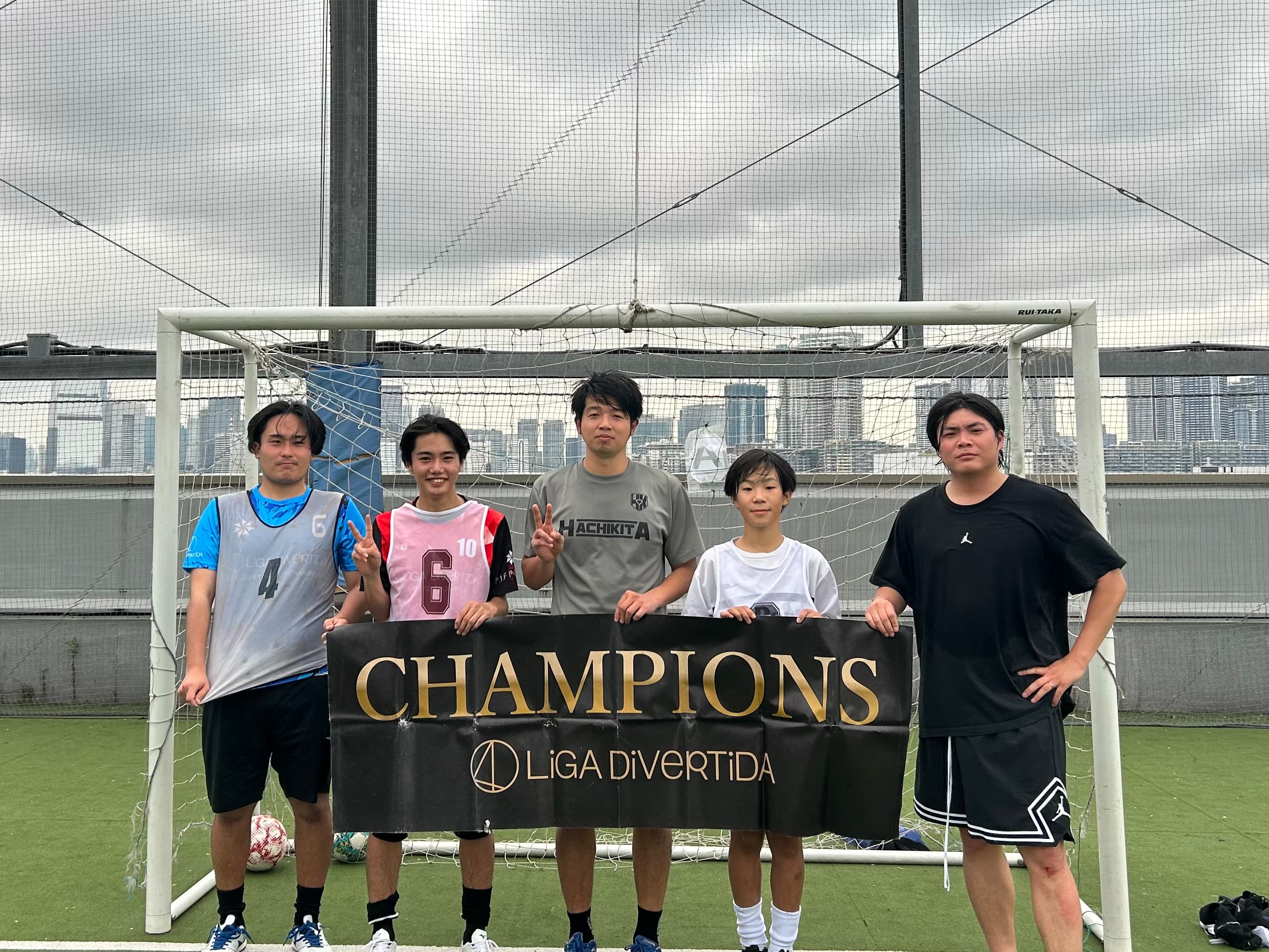 2025年6月14日 有明 BUDDYスポーツアリーナ 屋上人工芝コート フットサル 大会風景