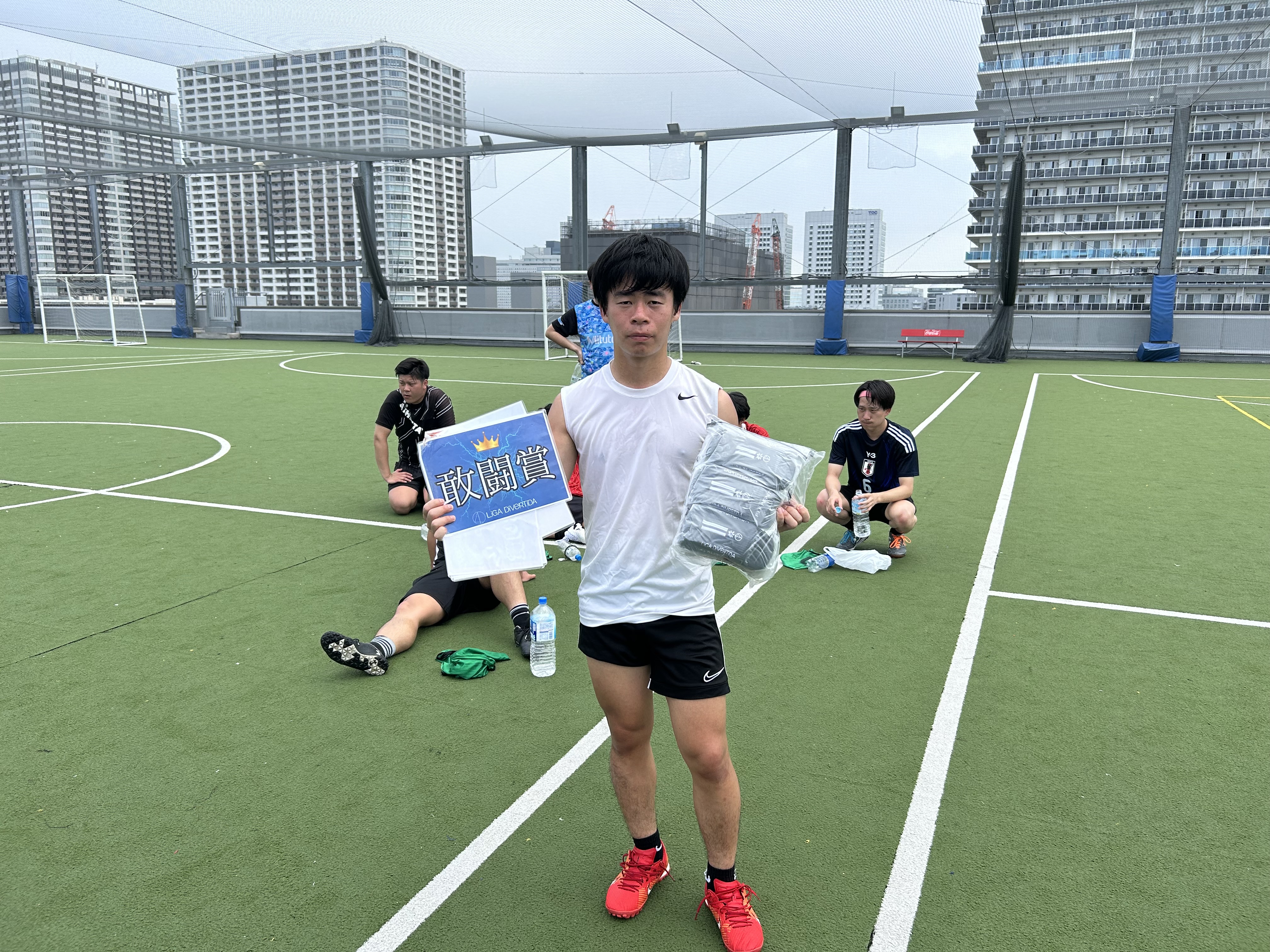 2025年6月15日 有明 BUDDYスポーツアリーナ 屋上人工芝コート フットサル 大会風景