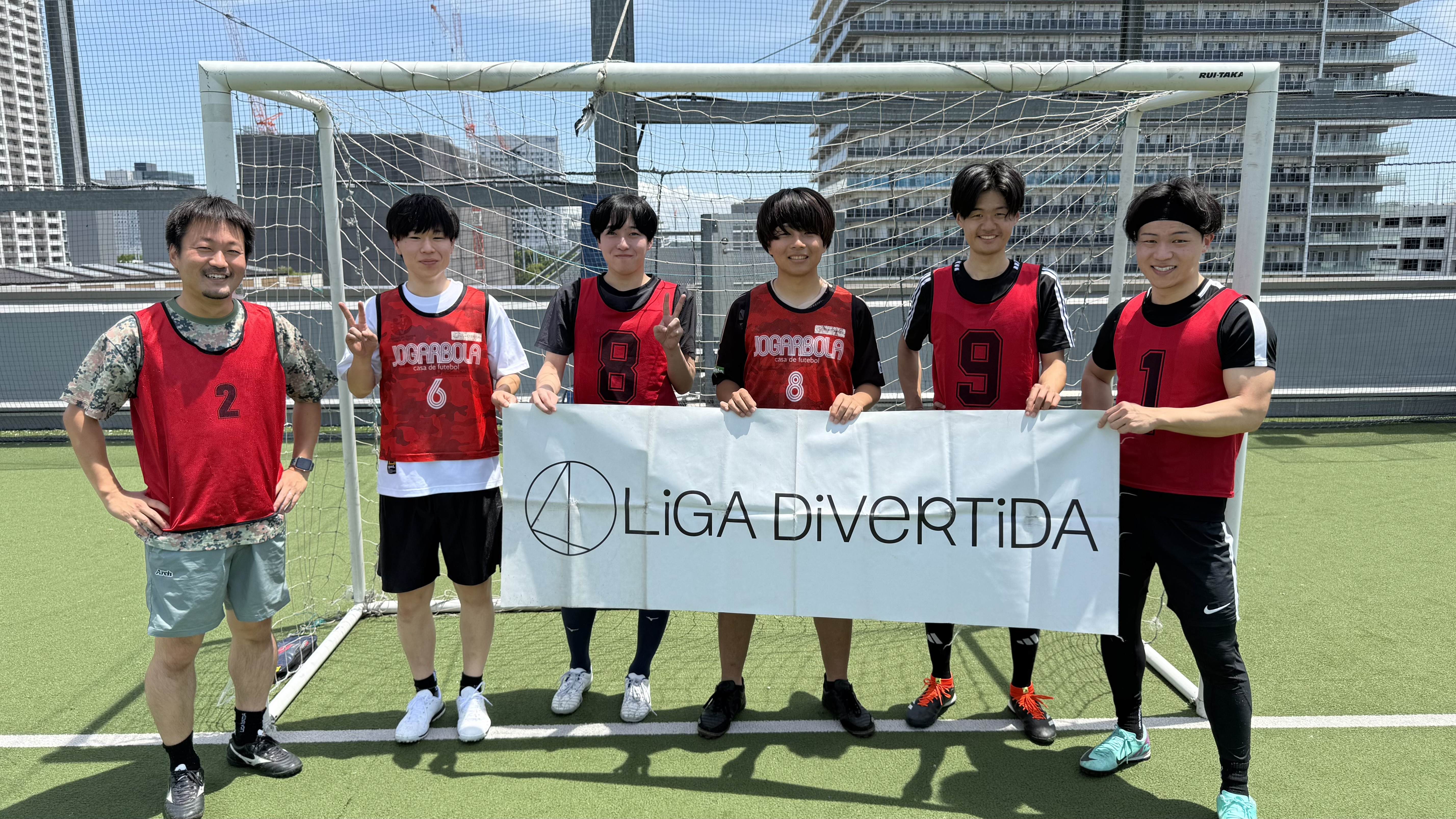 2025年6月21日 有明 BUDDYスポーツアリーナ 屋上人工芝コート フットサル 大会風景