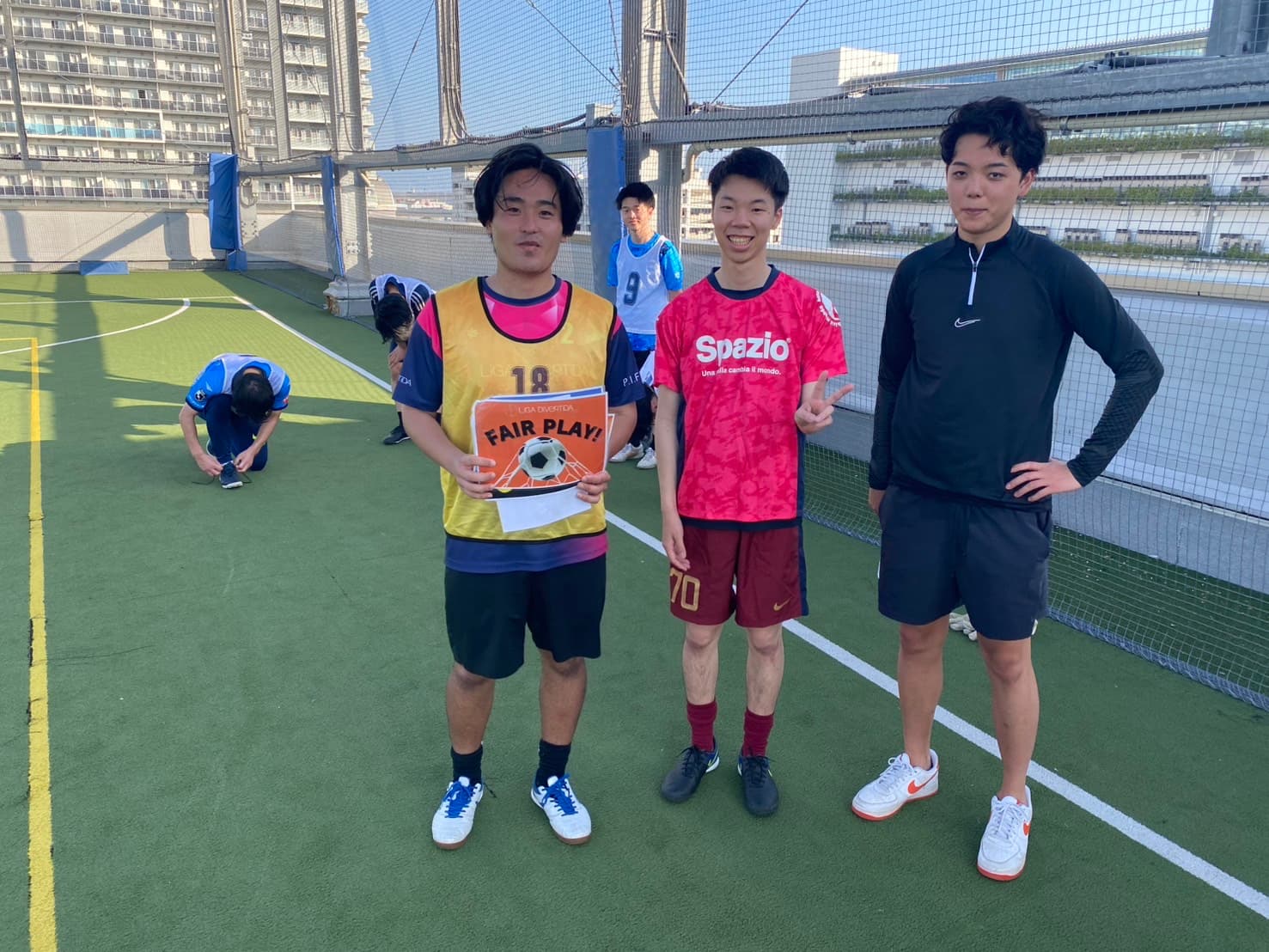 2025年6月22日 有明 BUDDYスポーツアリーナ 屋上人工芝コート フットサル 大会風景