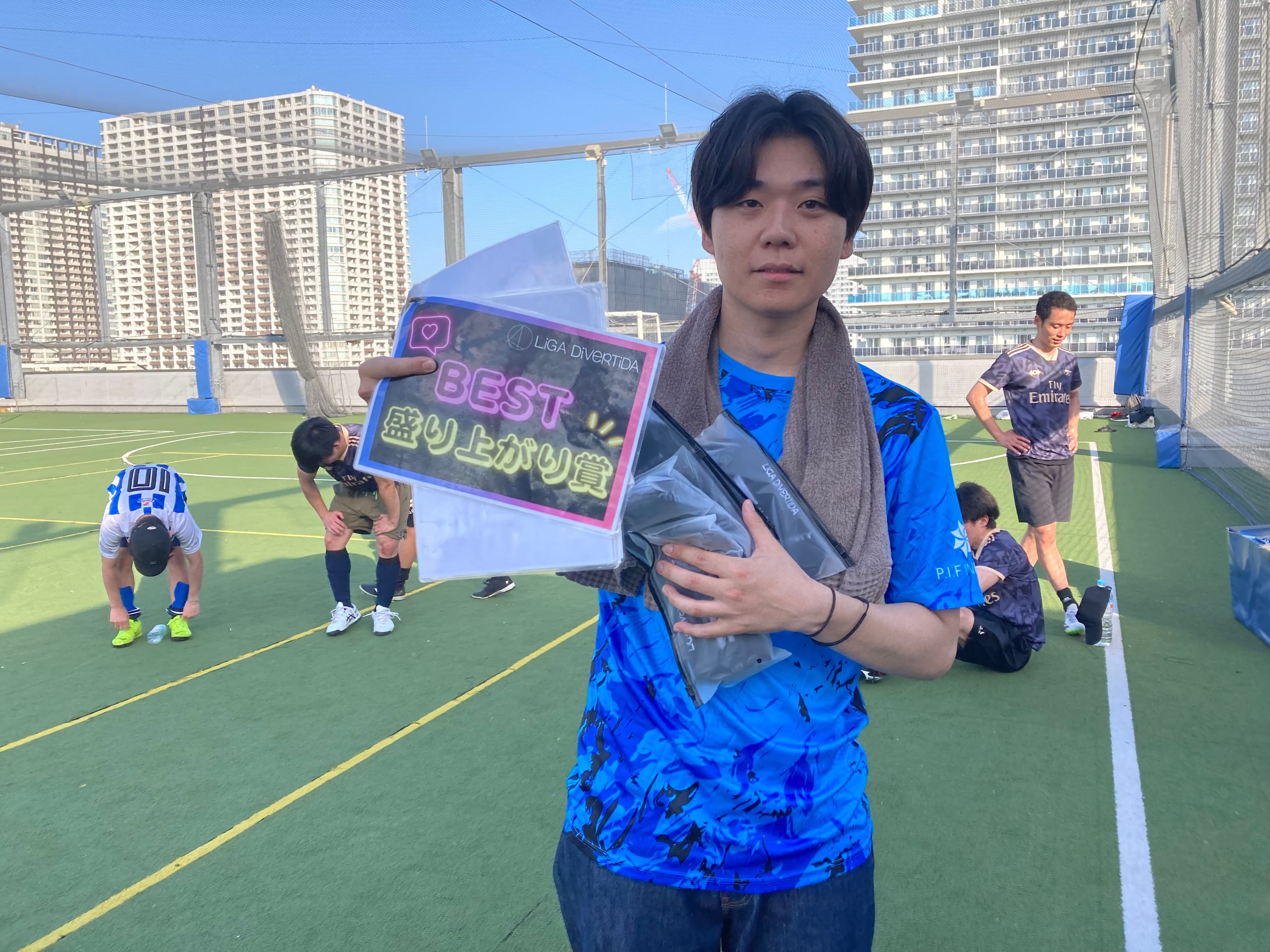 2025年6月28日 有明 BUDDYスポーツアリーナ 屋上人工芝コート フットサル 大会風景