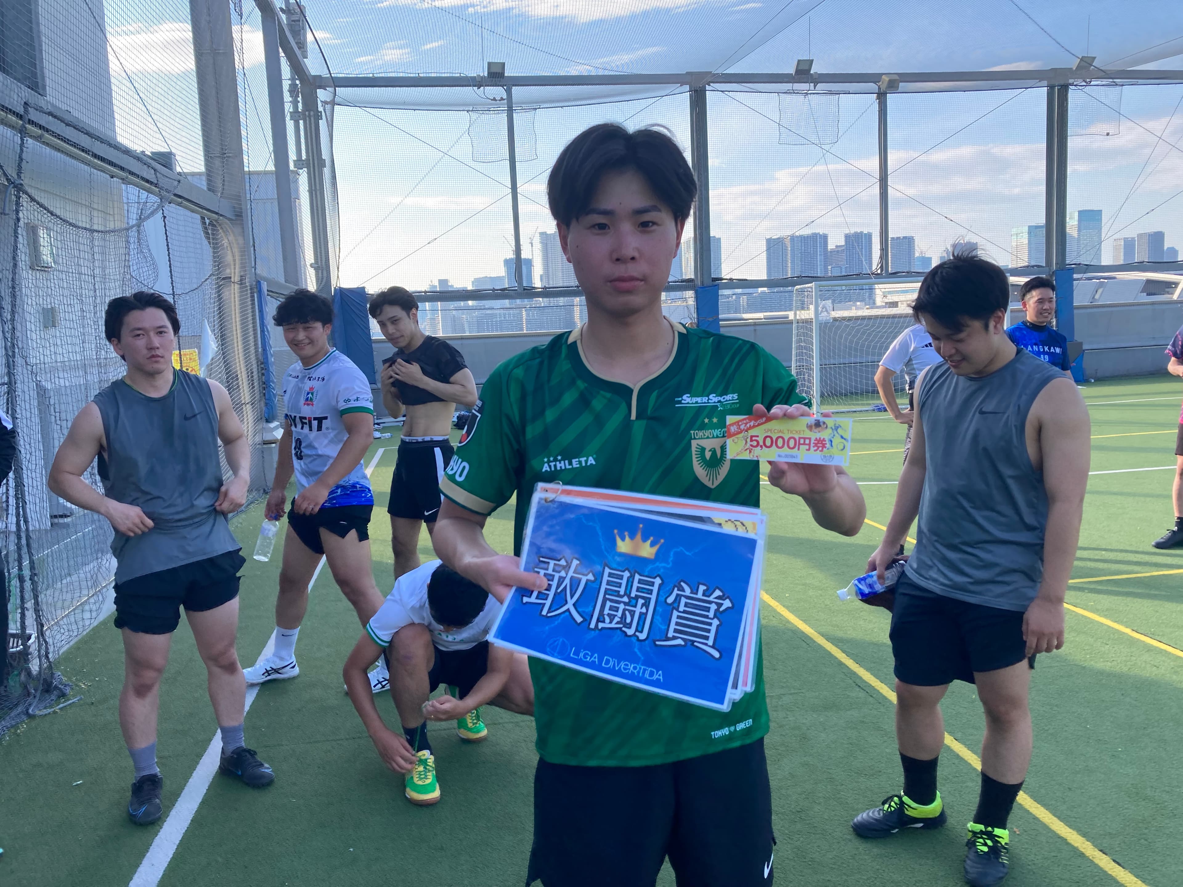 2025年6月28日 有明 BUDDYスポーツアリーナ 屋上人工芝コート フットサル 大会風景