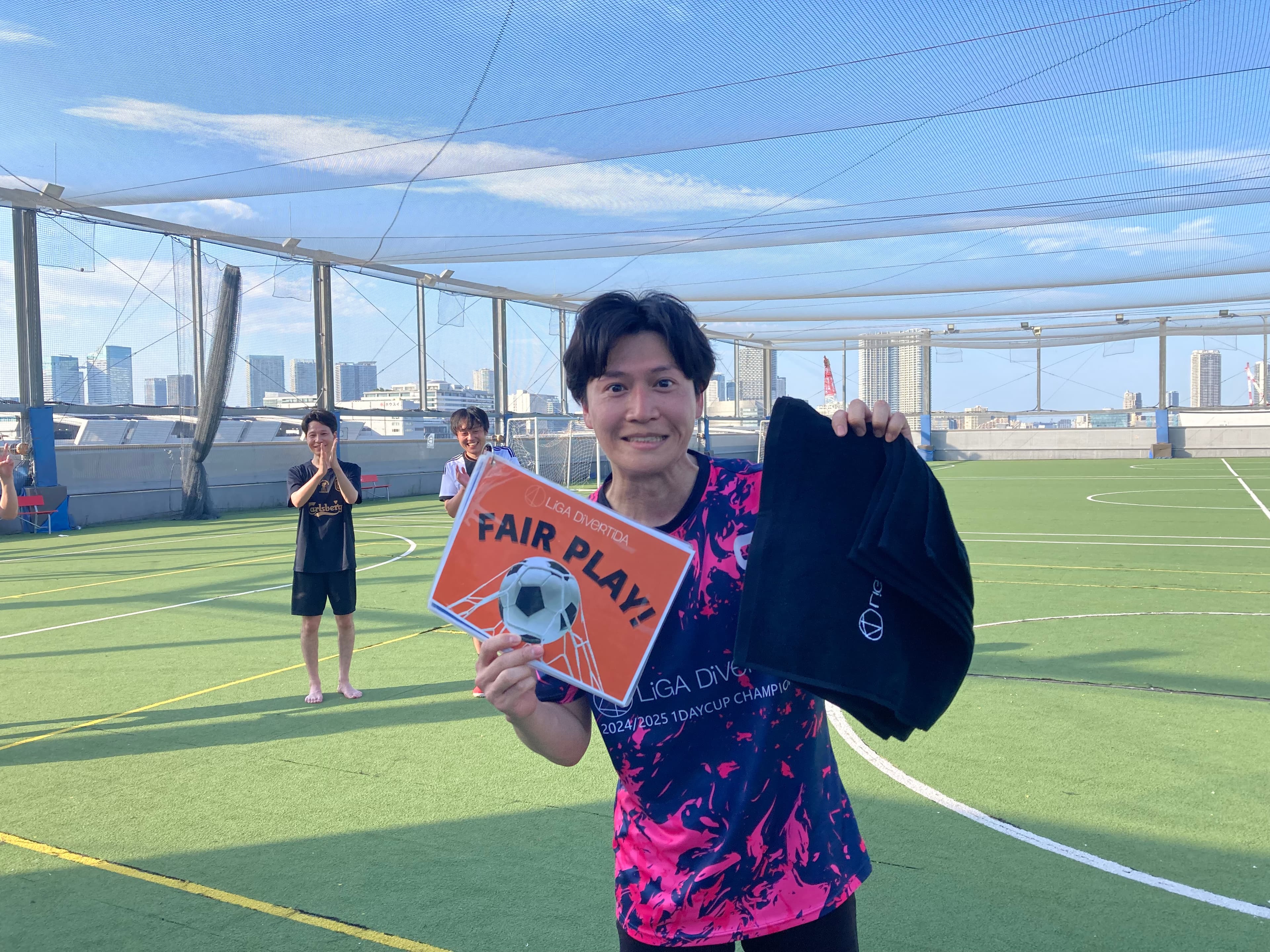 2025年6月28日 有明 BUDDYスポーツアリーナ 屋上人工芝コート フットサル 大会風景