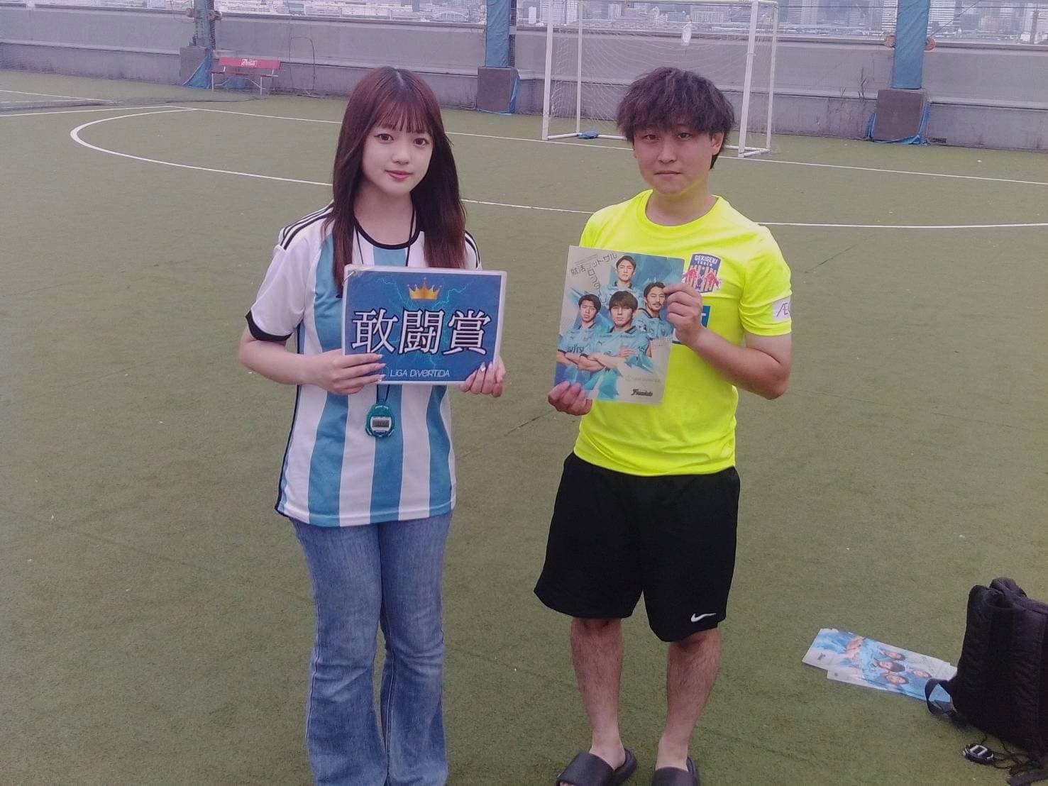 2025年7月12日 有明 BUDDYスポーツアリーナ 屋上人工芝コート フットサル 大会風景