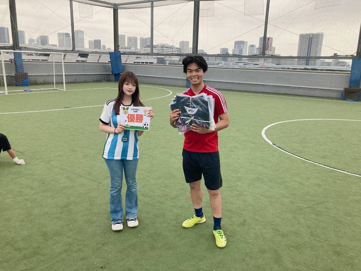 2025年7月12日 有明 BUDDYスポーツアリーナ 屋上人工芝コート フットサル 大会風景