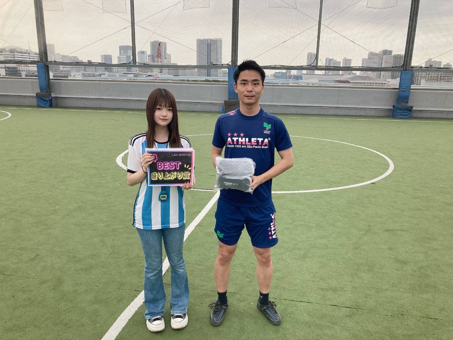 2025年7月12日 有明 BUDDYスポーツアリーナ 屋上人工芝コート フットサル 大会風景