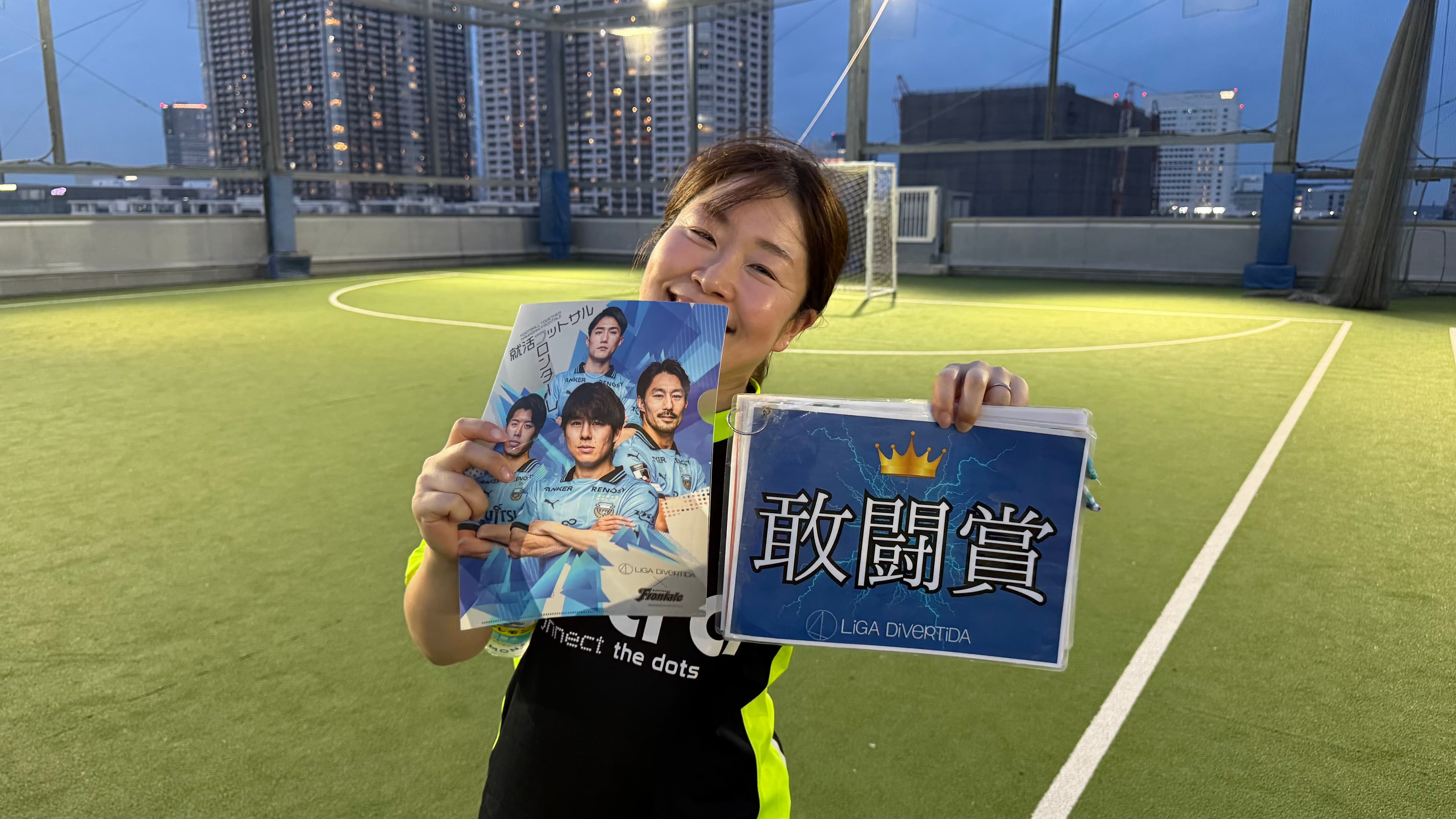 2025年8月3日 有明 BUDDYスポーツアリーナ 屋上人工芝コート フットサル 大会風景