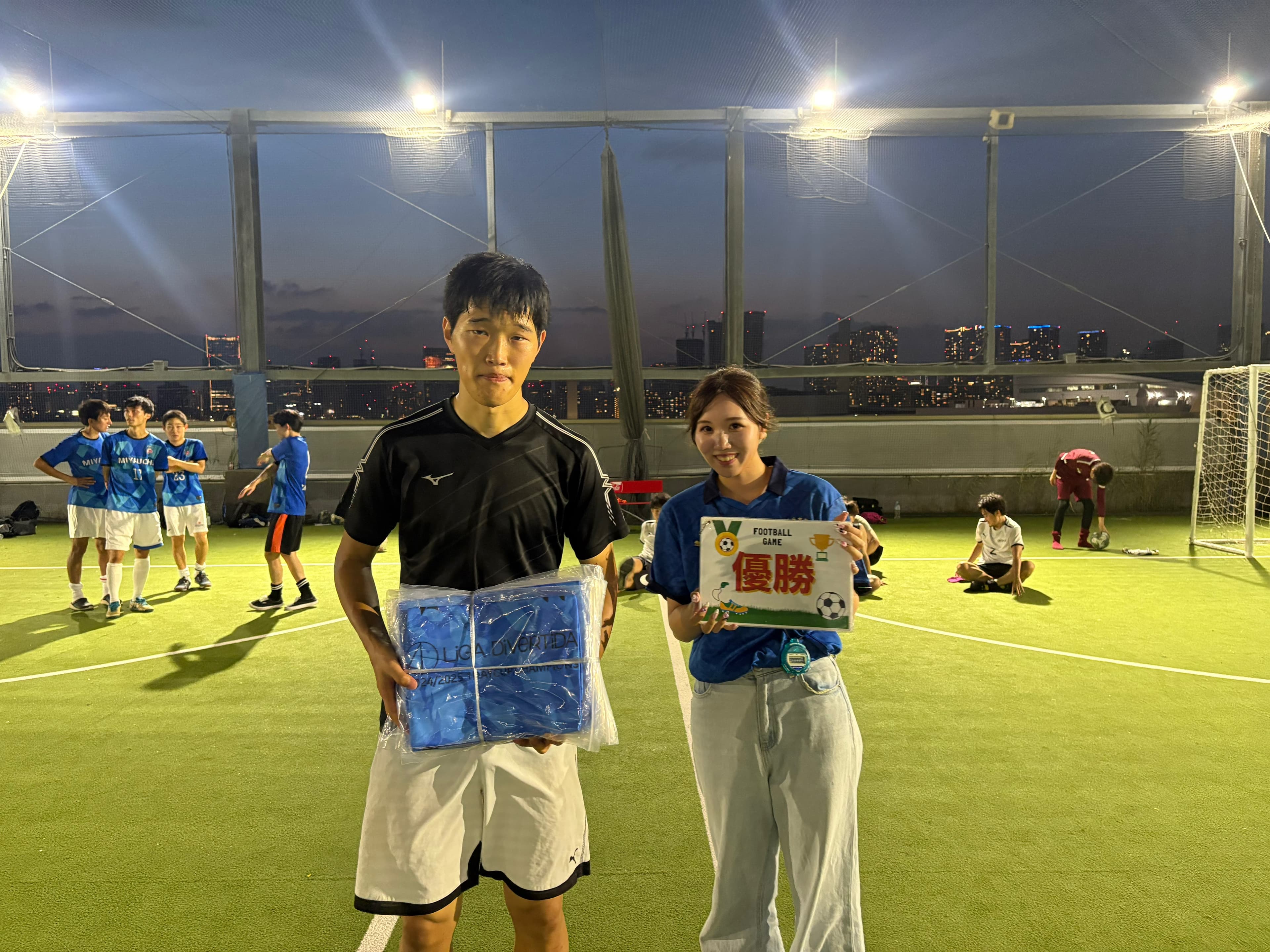 2025年8月9日 有明 BUDDYスポーツアリーナ 屋上人工芝コート フットサル 大会風景