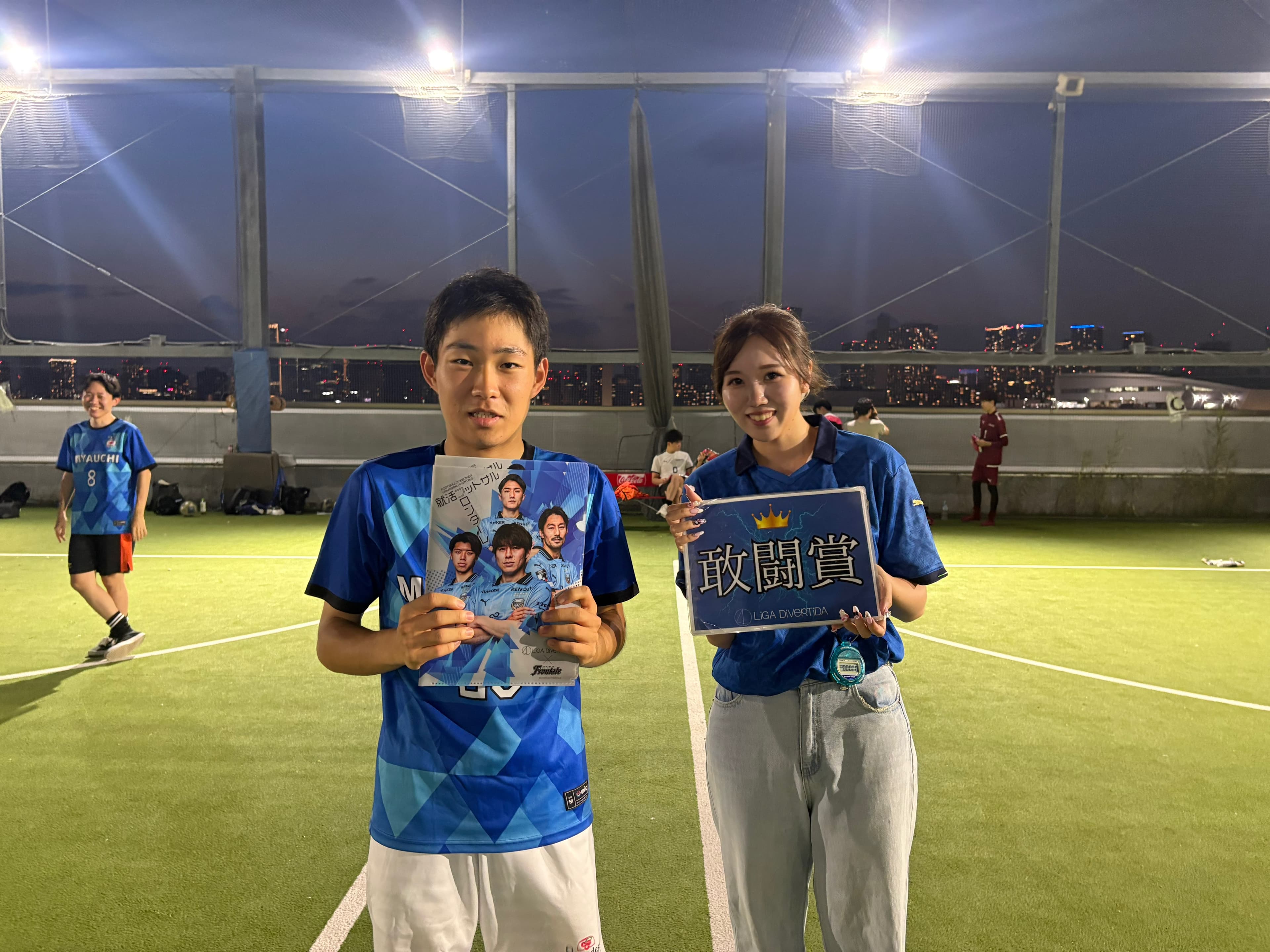 2025年8月9日 有明 BUDDYスポーツアリーナ 屋上人工芝コート フットサル 大会風景