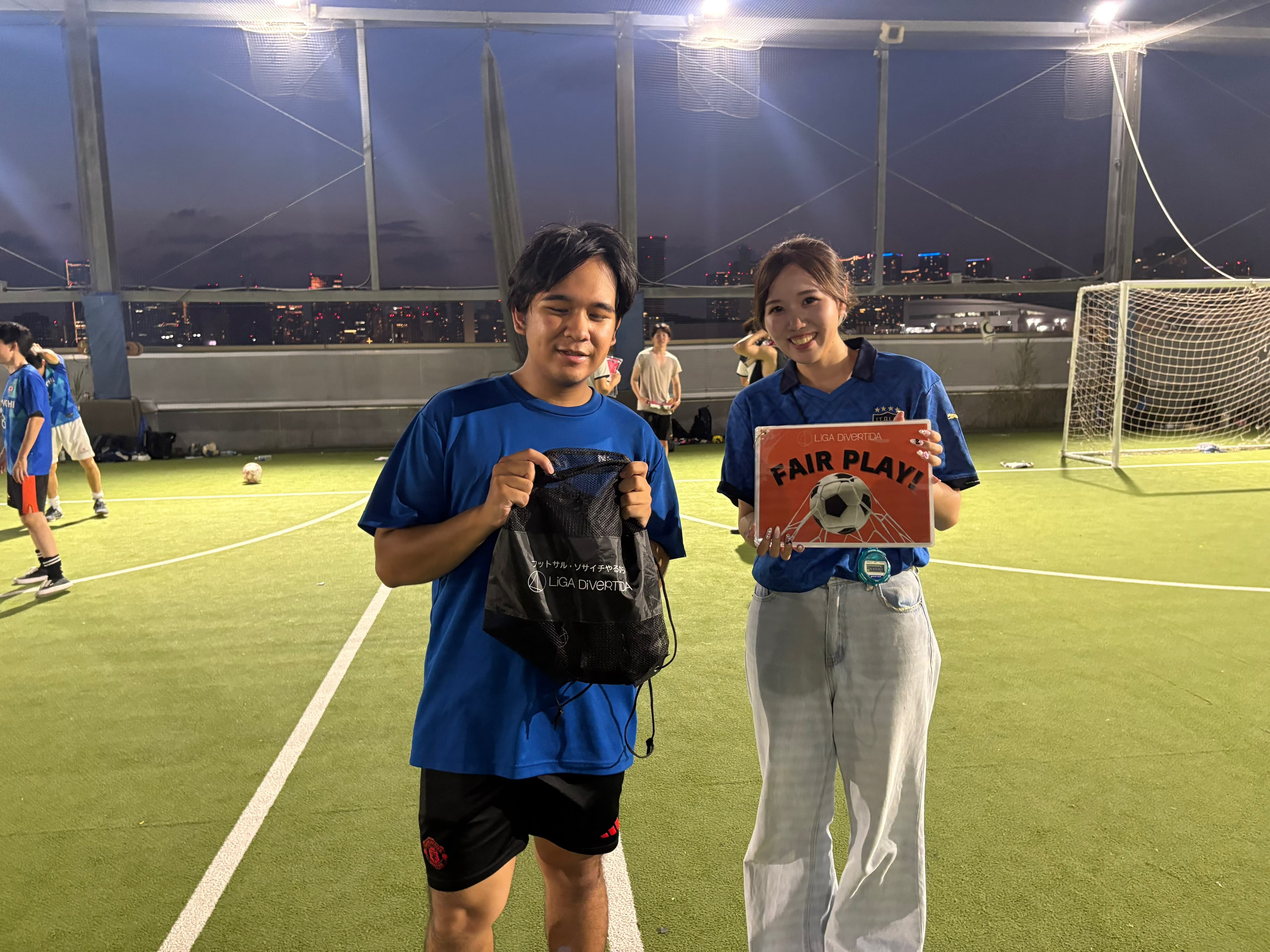 2025年8月9日 有明 BUDDYスポーツアリーナ 屋上人工芝コート フットサル 大会風景