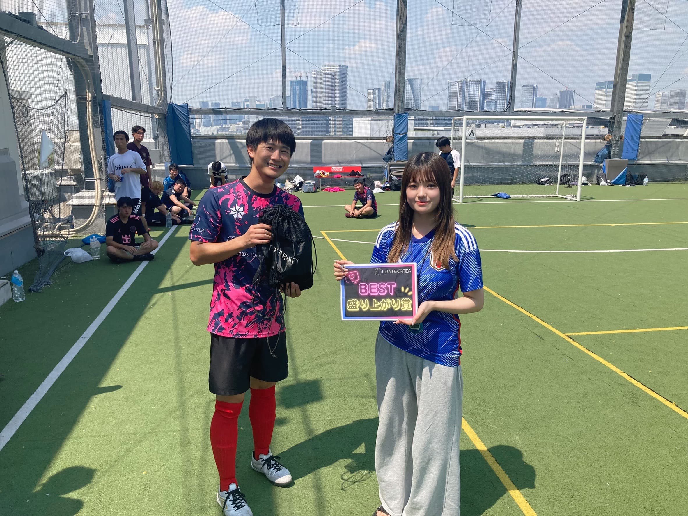 2025年8月24日 有明 BUDDYスポーツアリーナ 屋上人工芝コート フットサル 大会風景