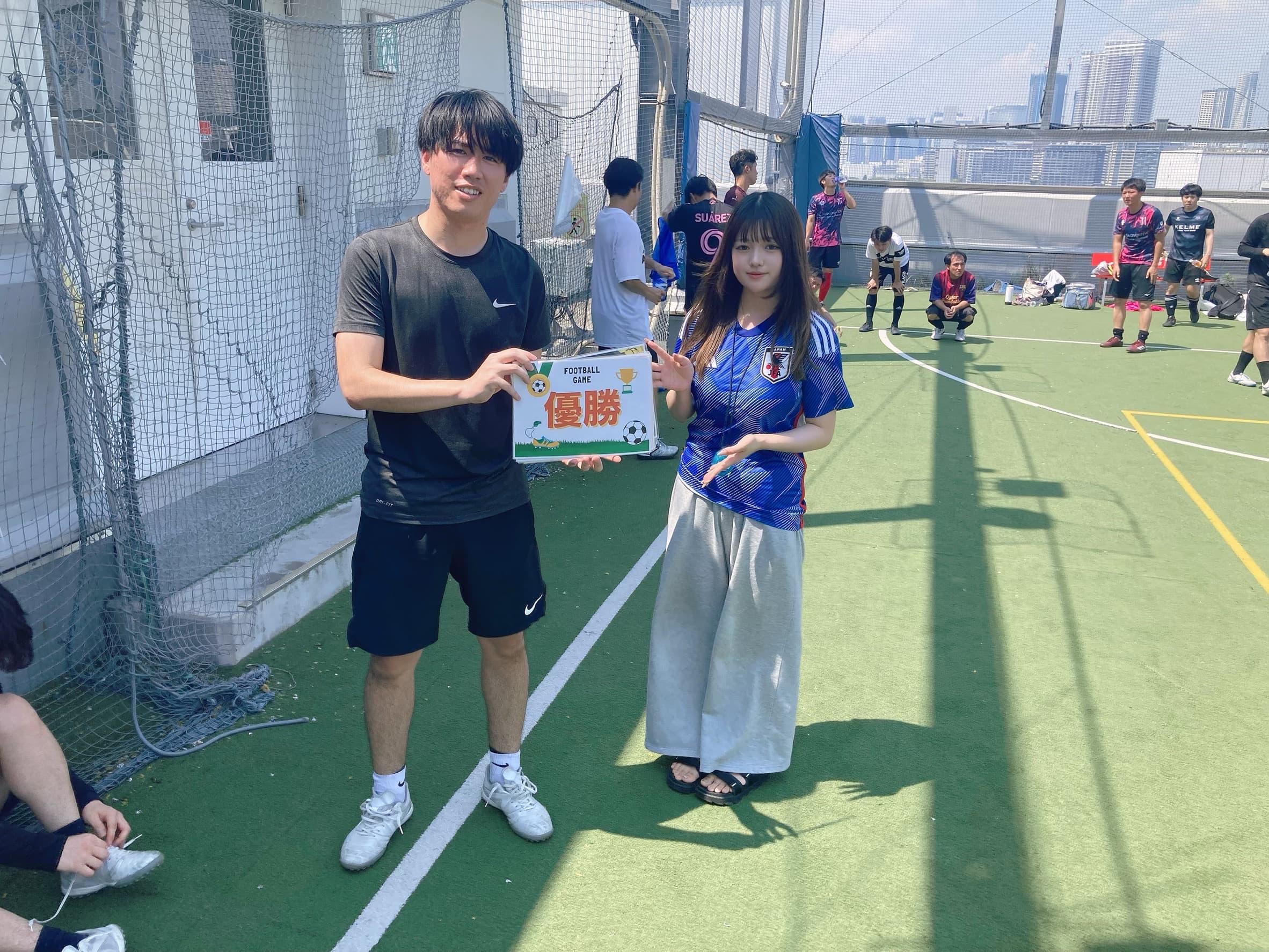 2025年8月24日 有明 BUDDYスポーツアリーナ 屋上人工芝コート フットサル 大会風景