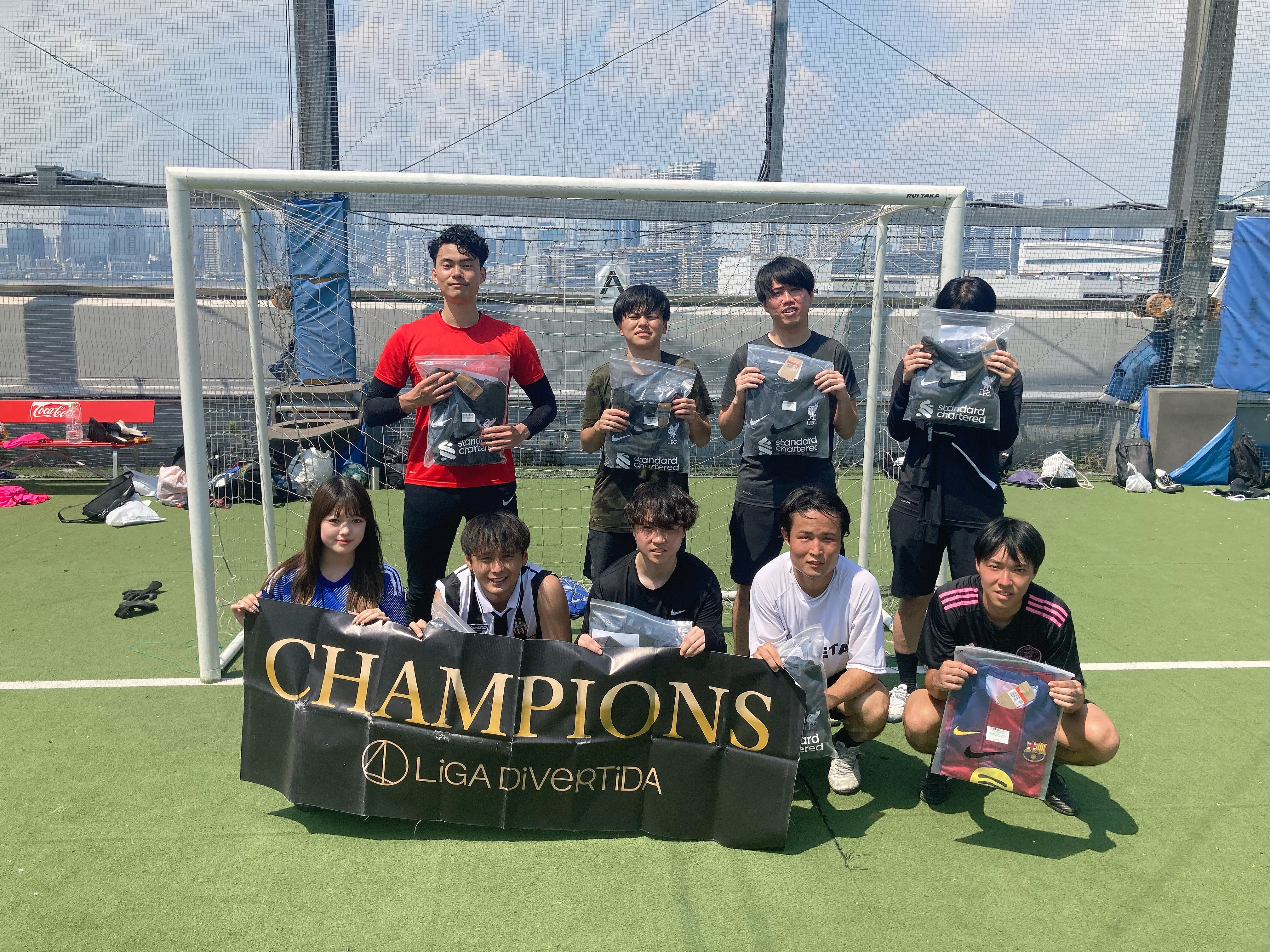 2025年8月24日 有明 BUDDYスポーツアリーナ 屋上人工芝コート フットサル 大会風景