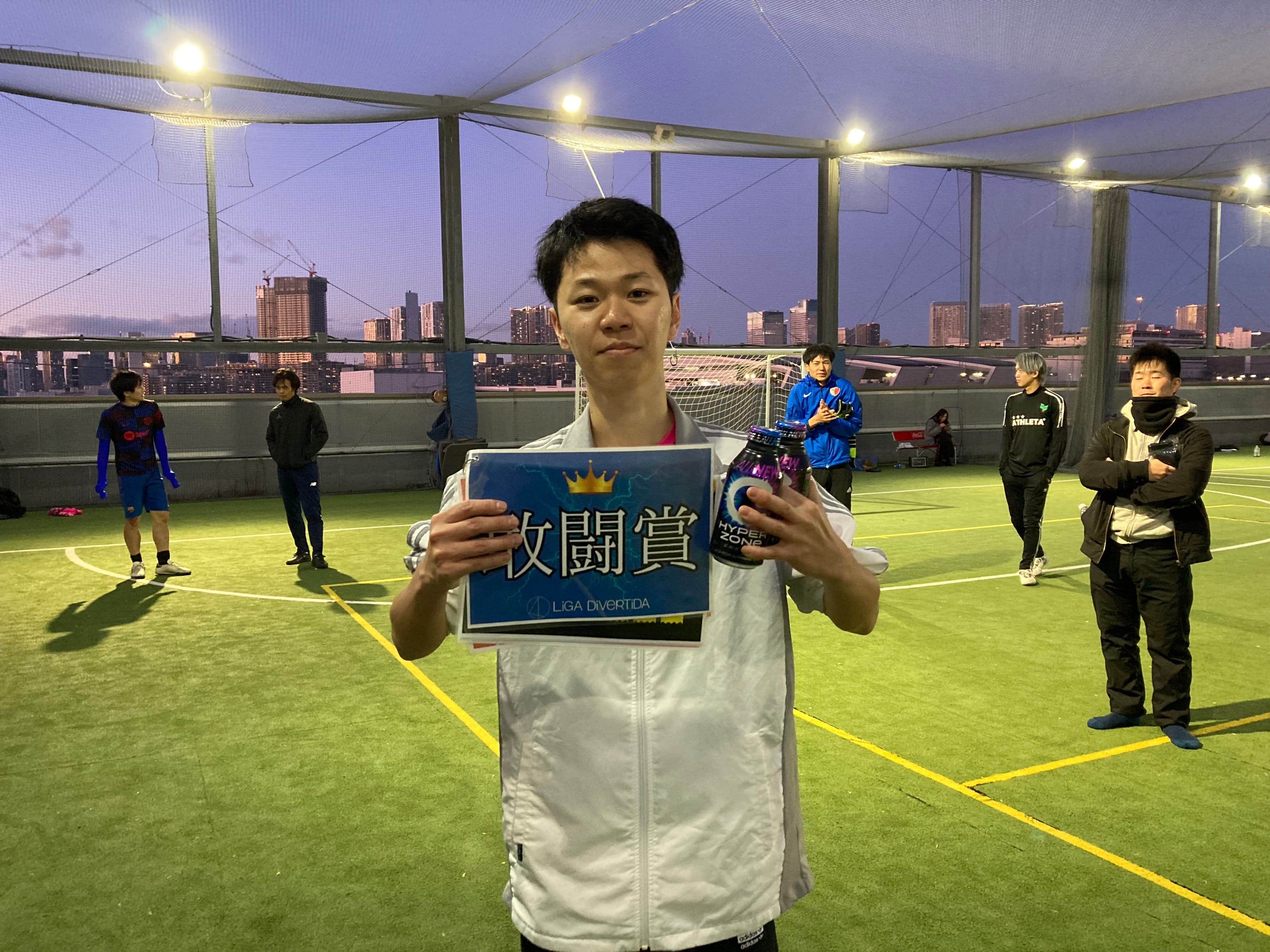 2024年12月29日 有明 BUDDYスポーツアリーナ 屋上人工芝コート フットサル 大会風景