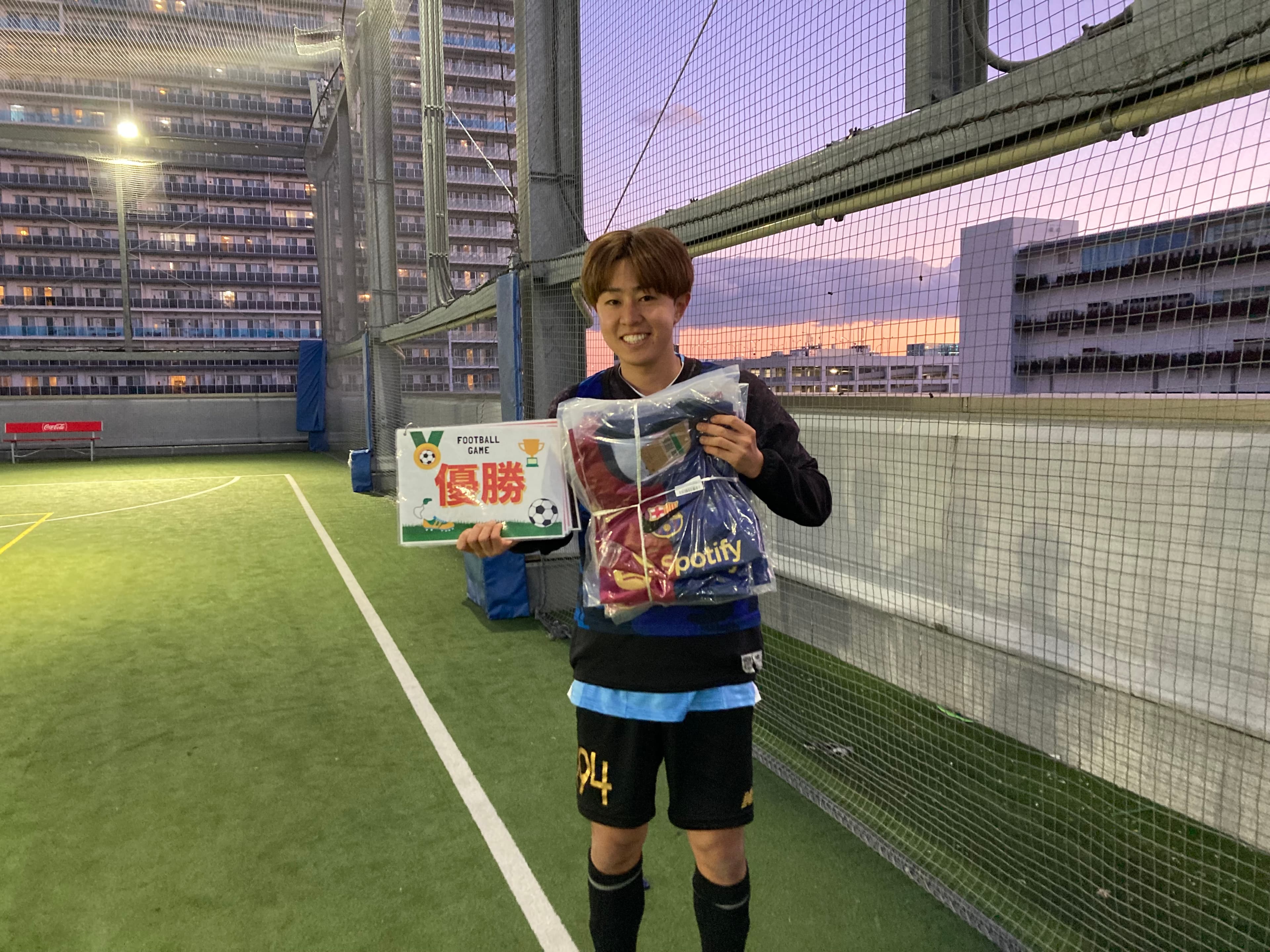 2024年12月29日 有明 BUDDYスポーツアリーナ 屋上人工芝コート フットサル 大会風景
