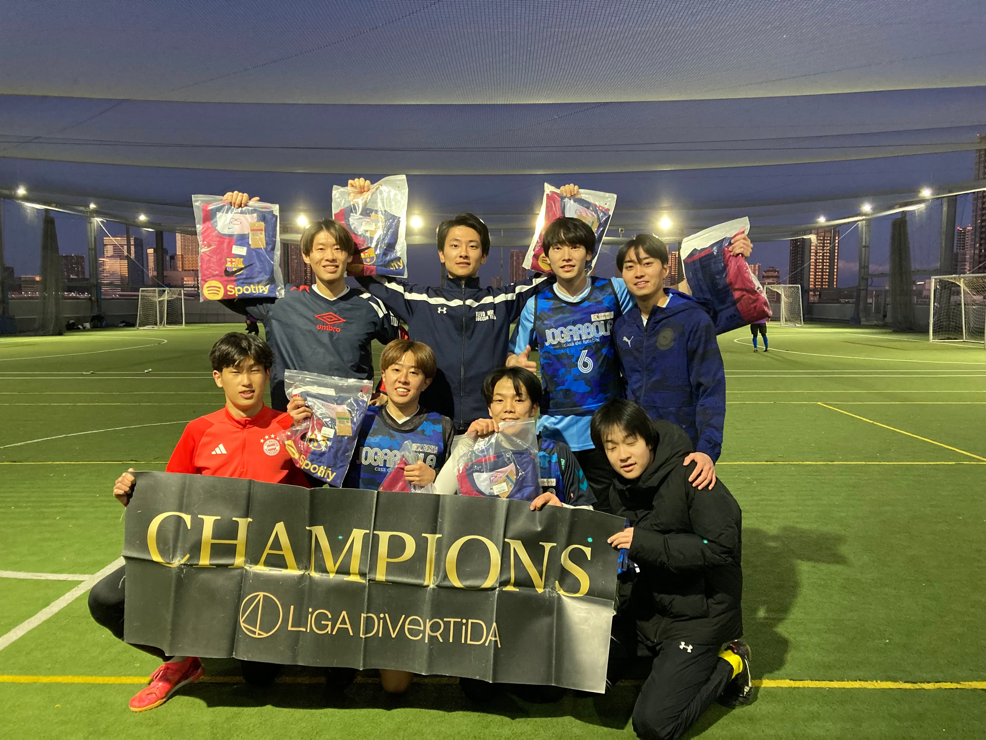 2024年12月29日 有明 BUDDYスポーツアリーナ 屋上人工芝コート フットサル 表彰