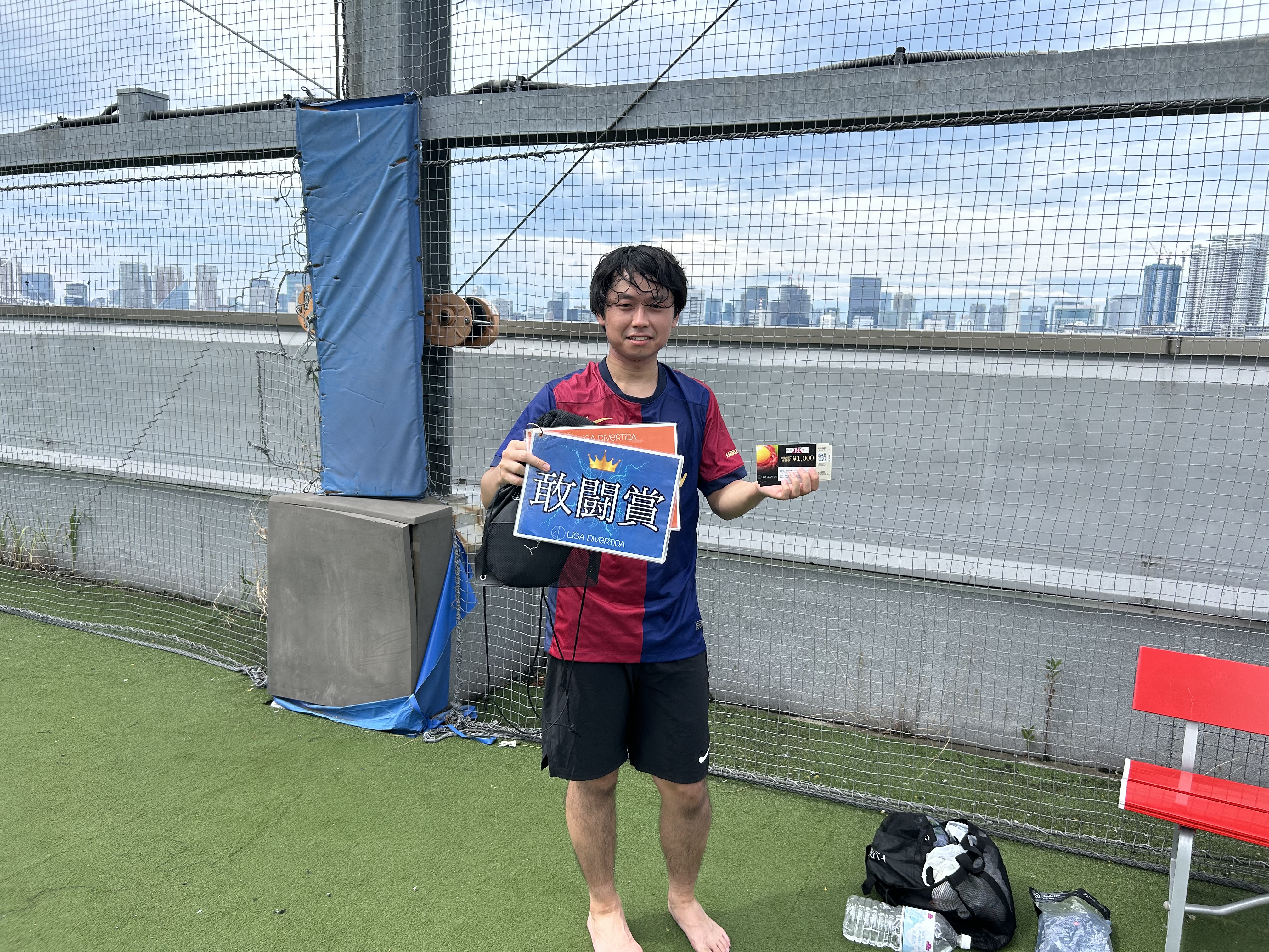 2025年9月14日 有明 BUDDYスポーツアリーナ 屋上人工芝コート フットサル 大会風景