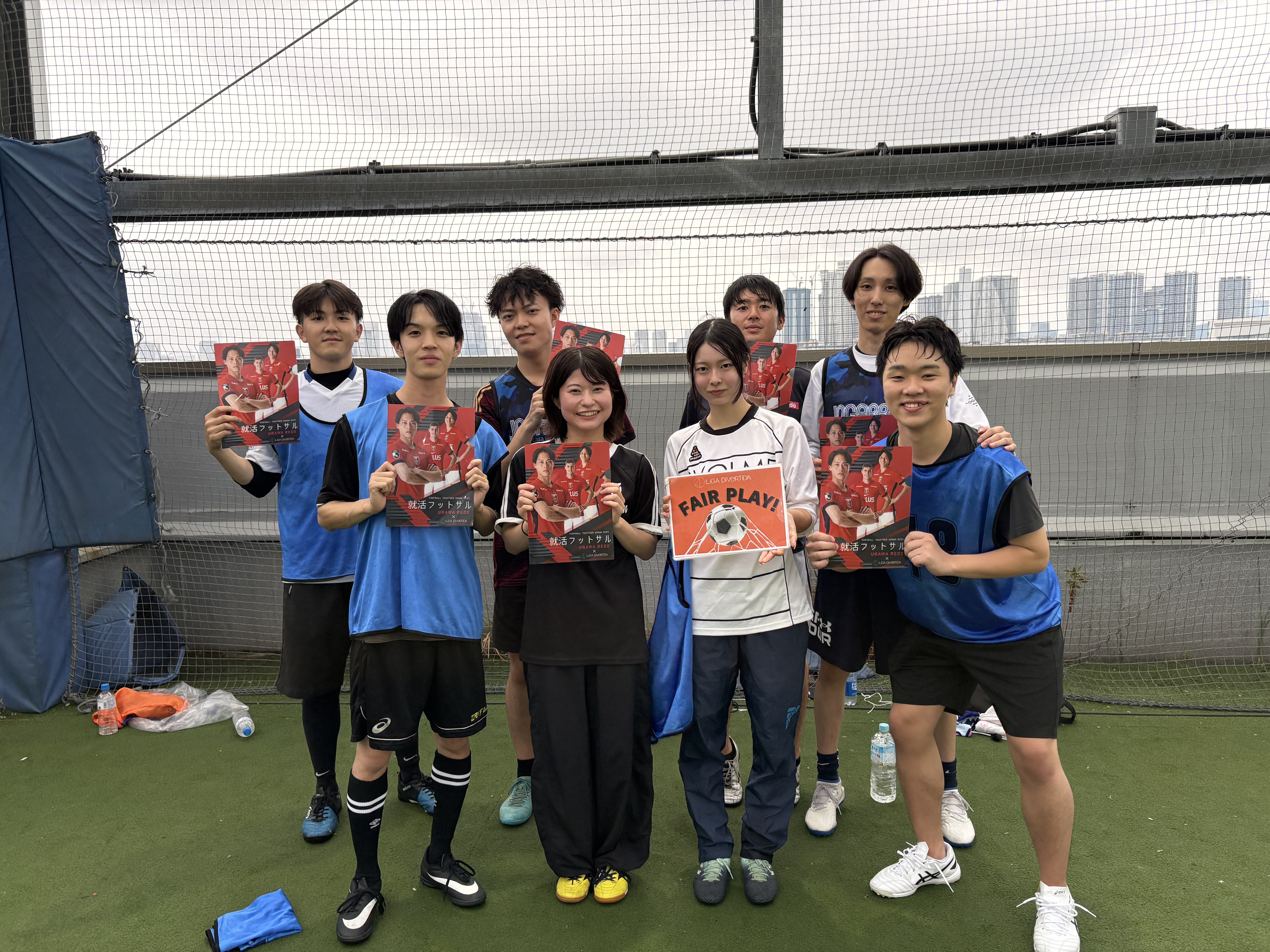 2025年10月4日 有明 BUDDYスポーツアリーナ 屋上人工芝コート フットサル 大会風景