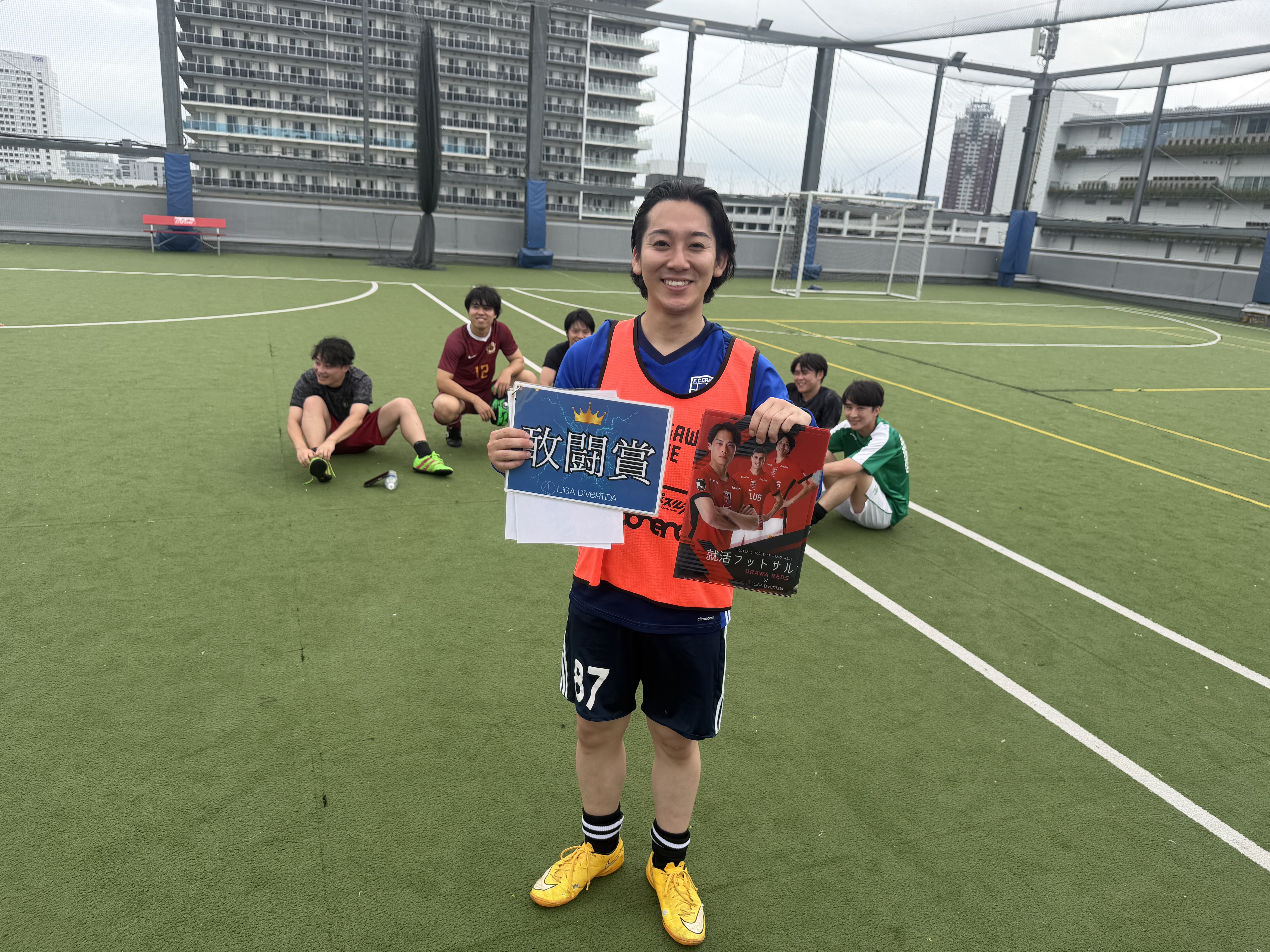 2025年10月19日 有明 BUDDYスポーツアリーナ 屋上人工芝コート フットサル 大会風景