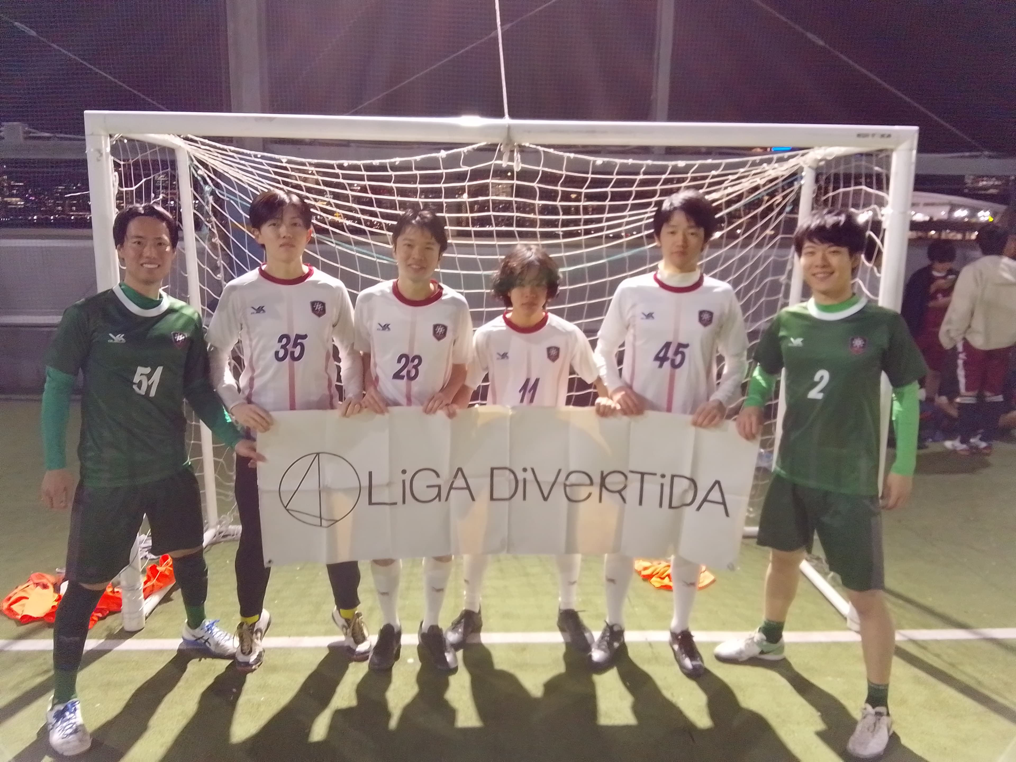 生焼けユナイテッド FCろっか - 2025年11月7日 有明 BUDDYスポーツアリーナ 屋上人工芝コート