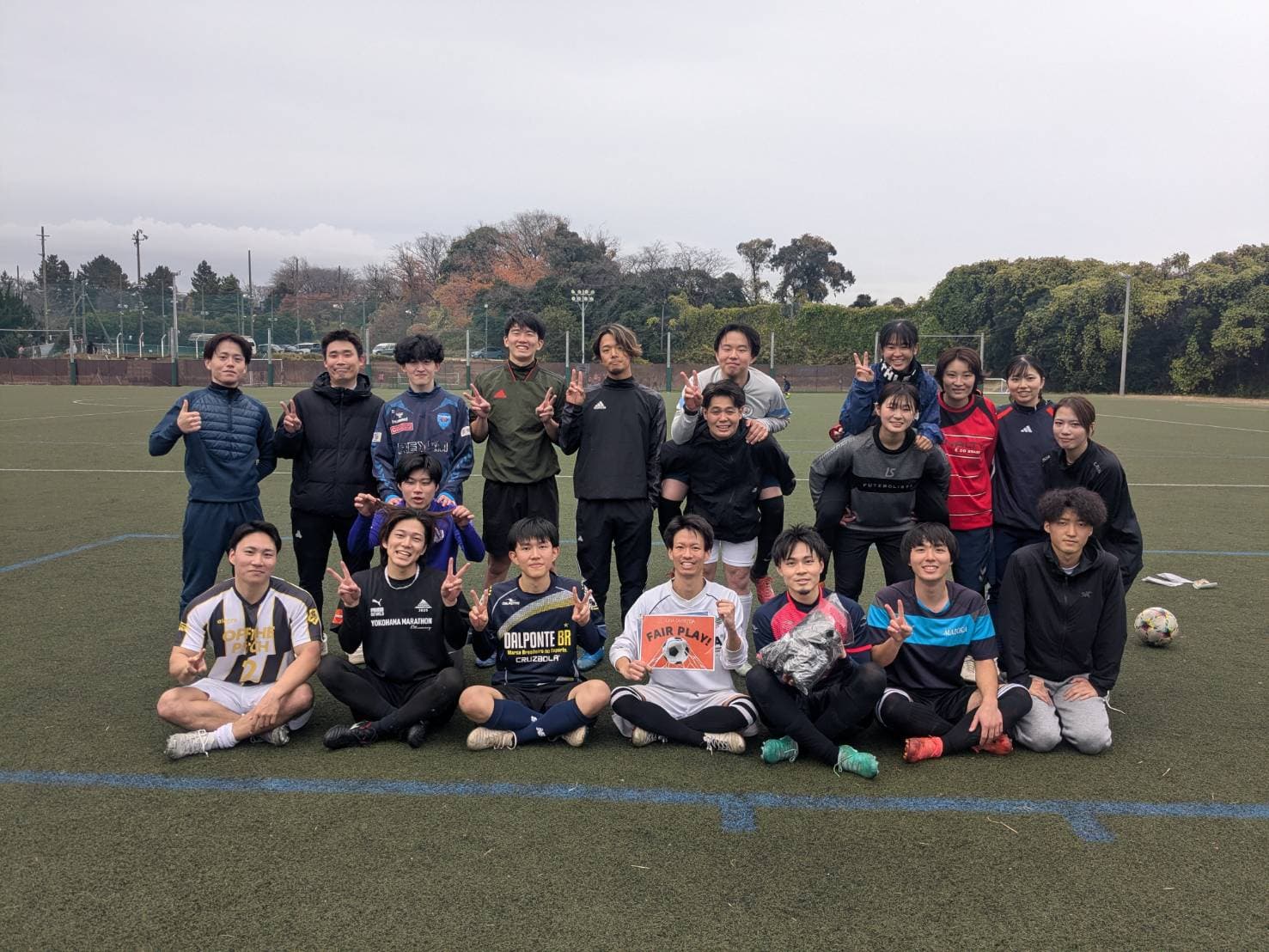 2025年12月20日 横浜FC東戸塚フットボールパーク 11人制サッカー 大会風景