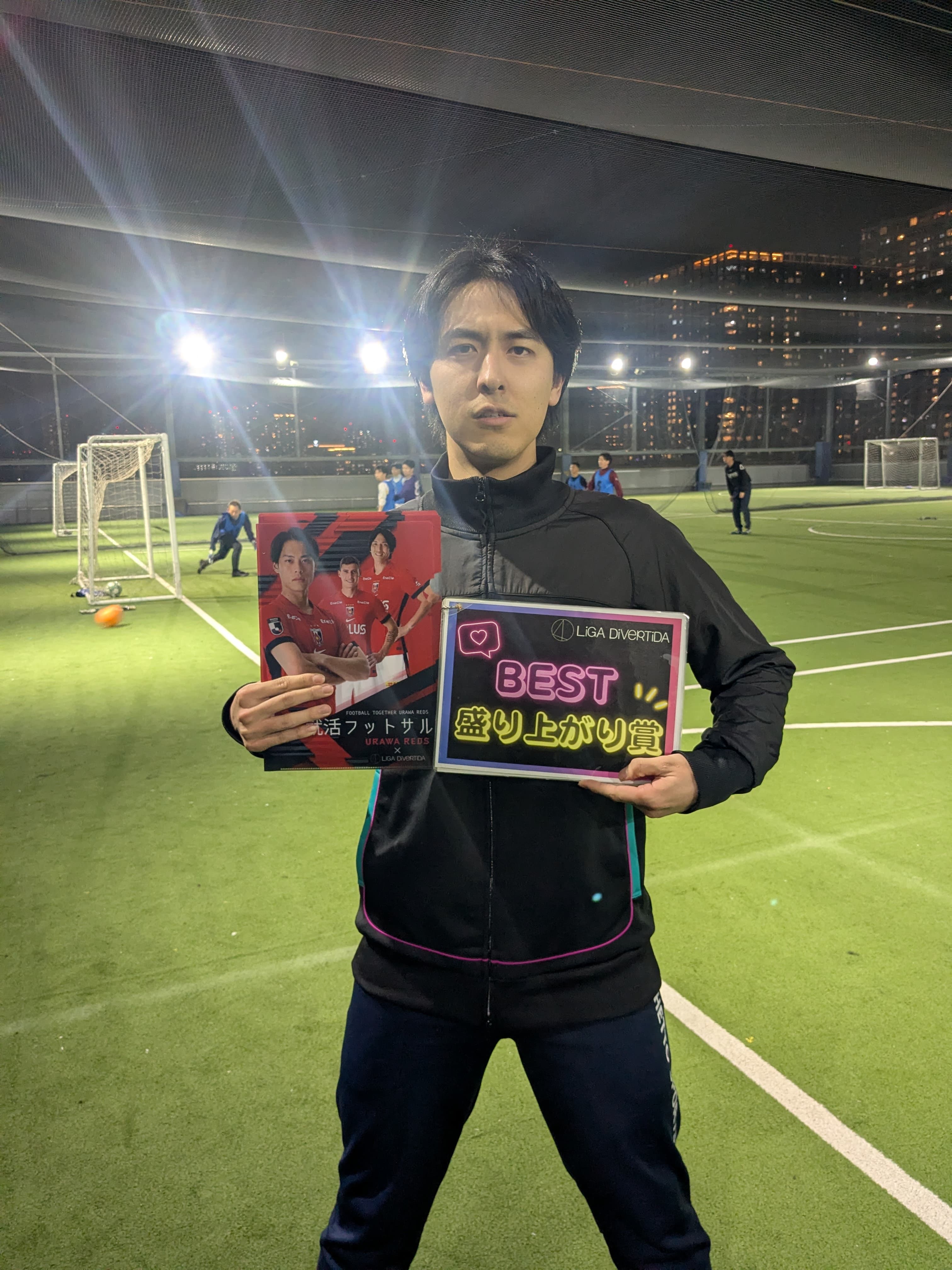 2026年1月16日 有明 BUDDYスポーツアリーナ 屋上人工芝コート フットサル 大会風景