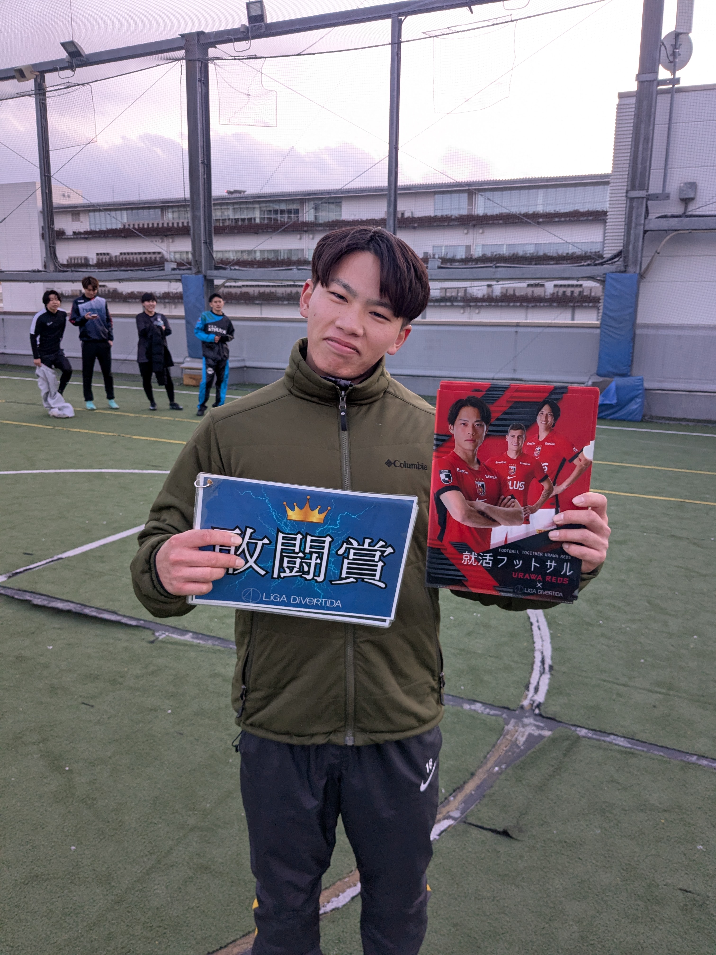 2026年1月24日 有明 BUDDYスポーツアリーナ 屋上人工芝コート フットサル 大会風景
