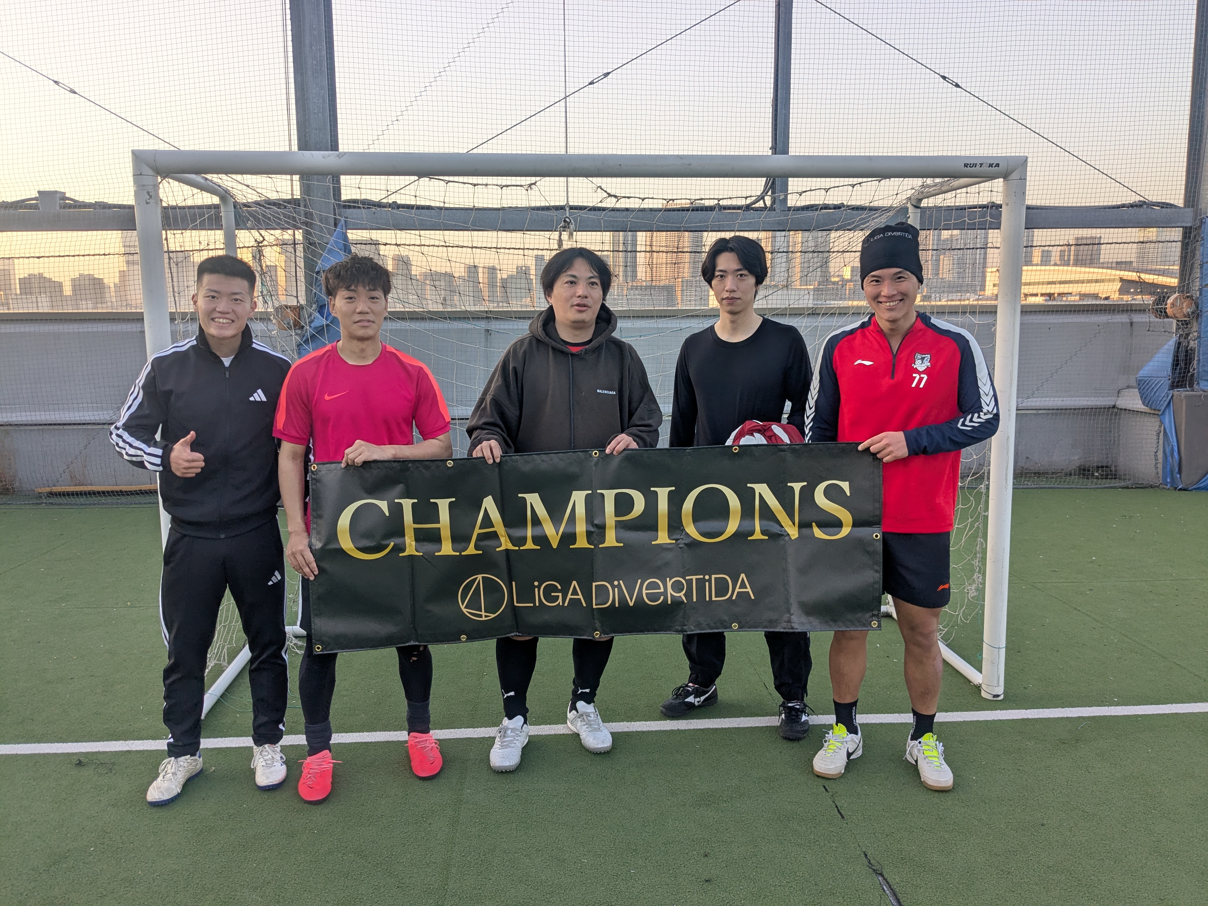 2026年2月15日 有明 BUDDYスポーツアリーナ 屋上人工芝コート フットサル 大会風景