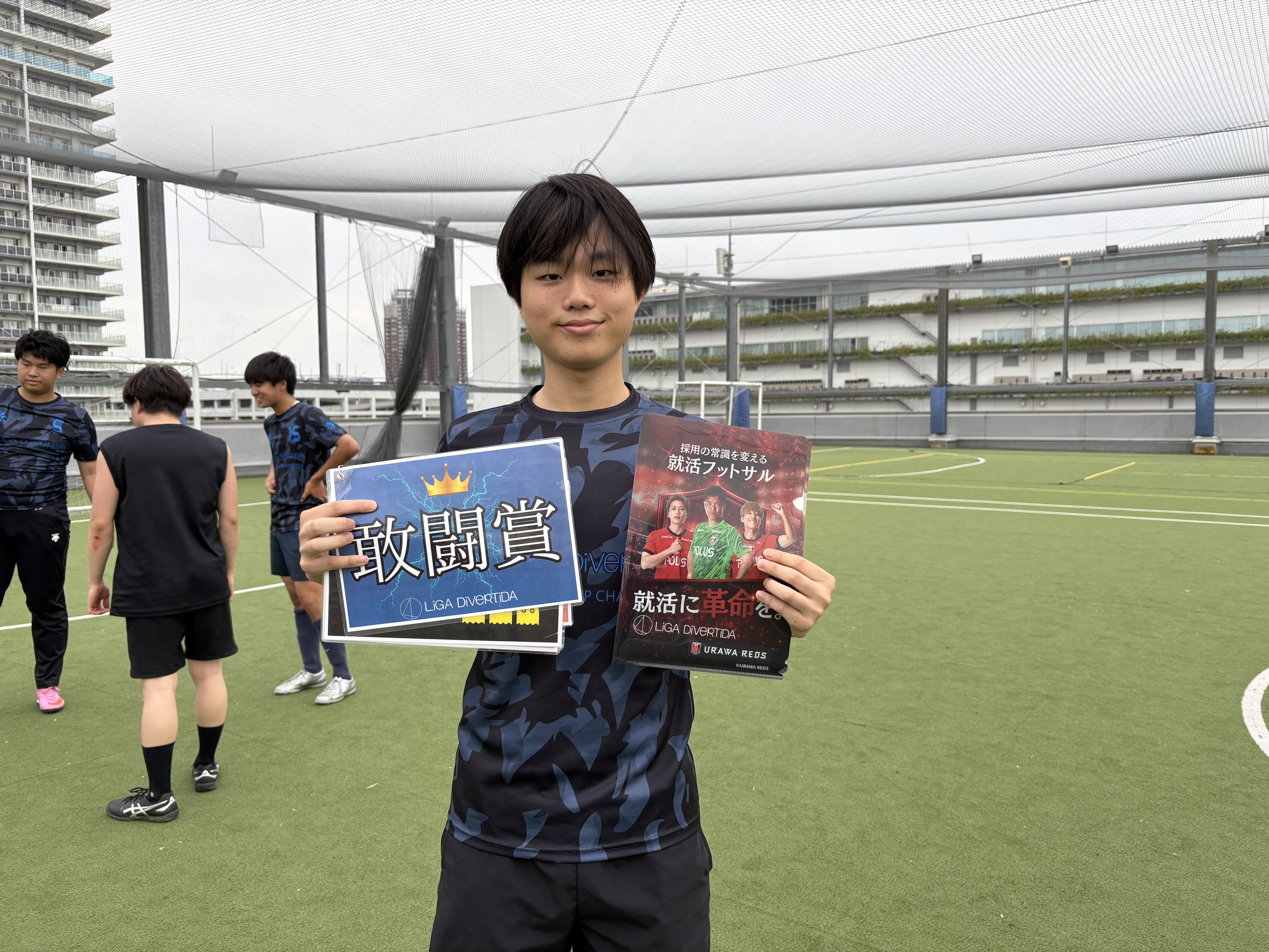 2026年6月14日 有明 BUDDYスポーツアリーナ 屋上人工芝コート フットサル 大会風景